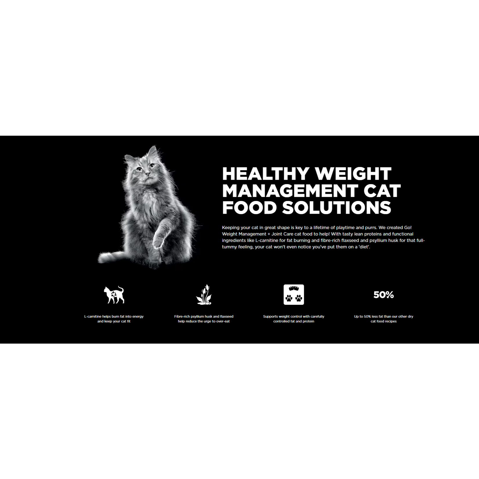 go! solutions Go! Cat weight management & joint care grain free chicken recipe