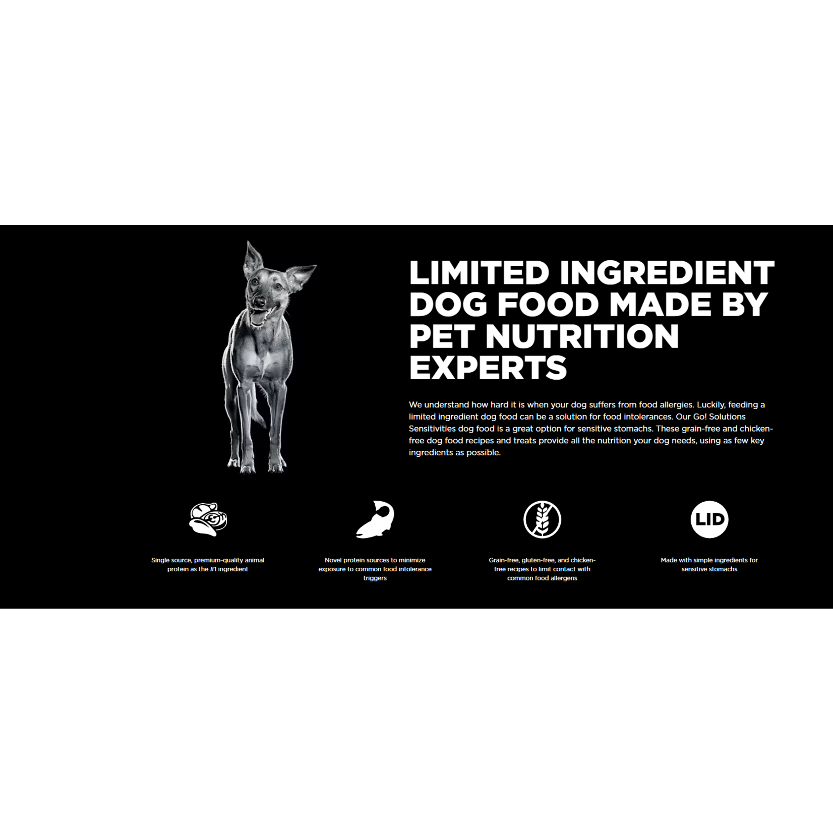 go! solutions Go! Dog Can Sensitivities LID GF Duck pate 354g