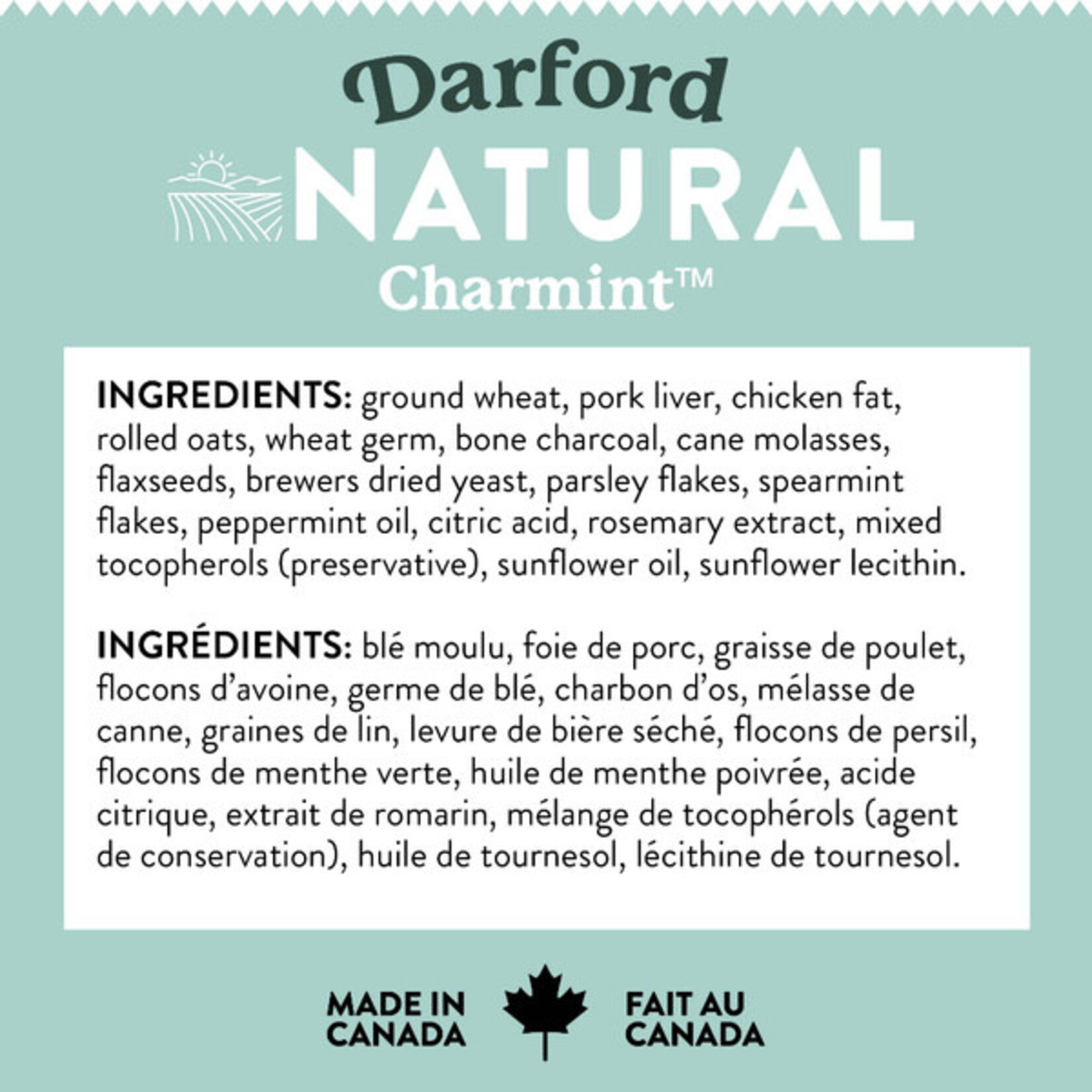 Darford Naturals Charmint  Biscuit 500GM ( Bulk )