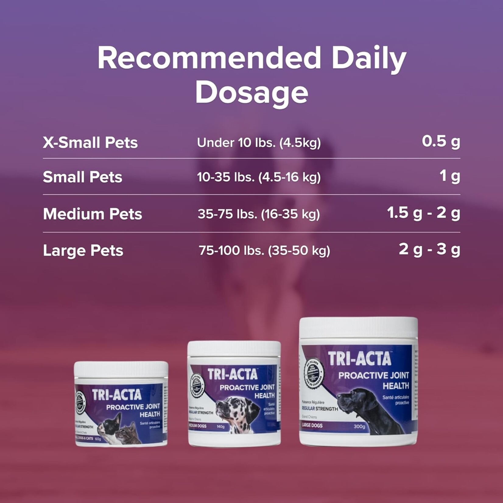 Tri-Acta Regular Strength Joint Health 60 g For  Cat & Small Dogs