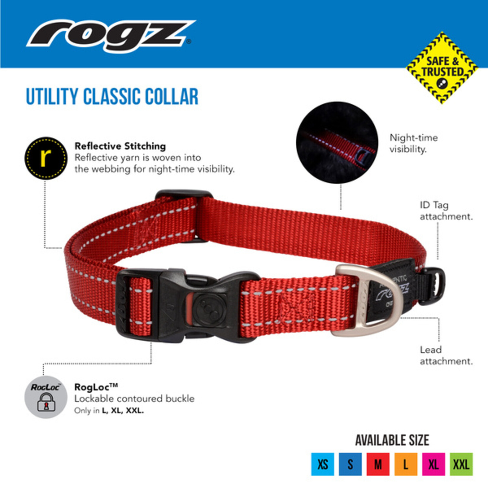 Rogz Classic  Collar XL