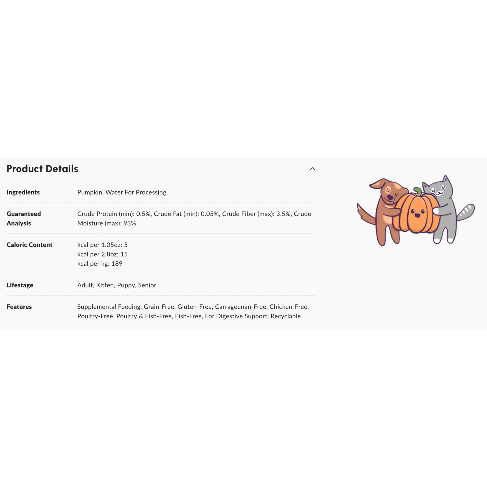 Weruva Weruva  Pumpkin happy belly maker cat & dog  2.8oz
