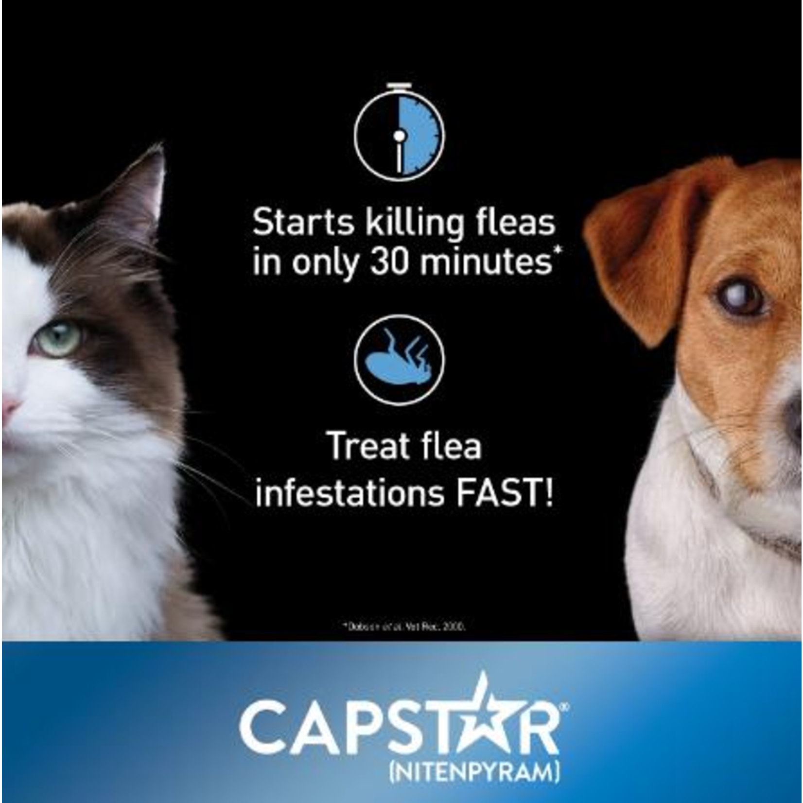 Capstar Capstar Oral Flea Tabs Small Dog & Cat Treatment 6pc