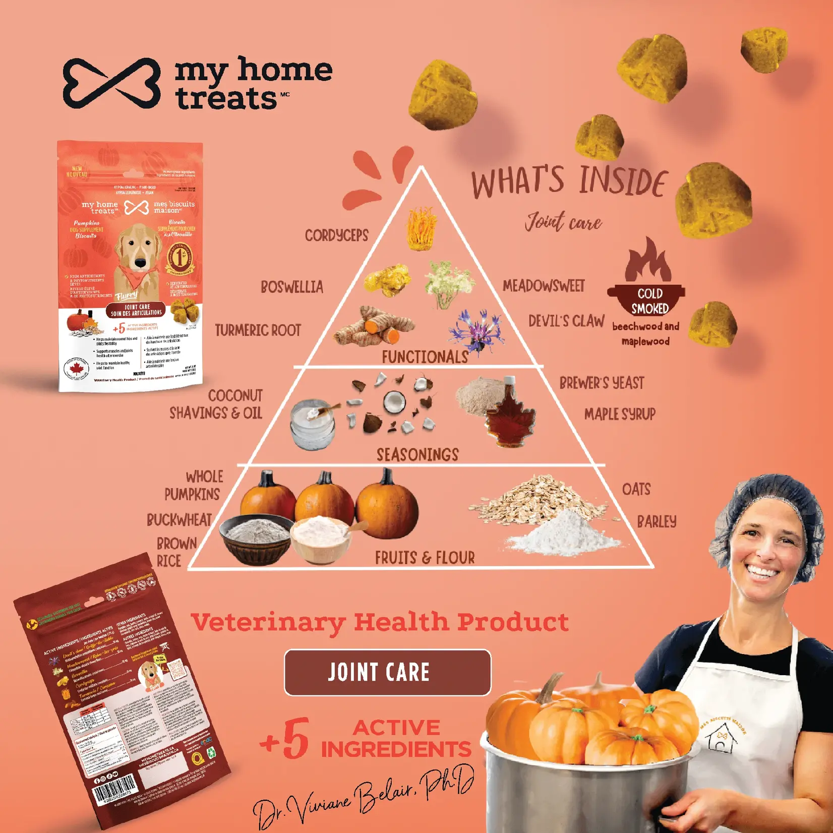 My Home Treat Joint Care Dog Biscuit With Pumpkins 170g