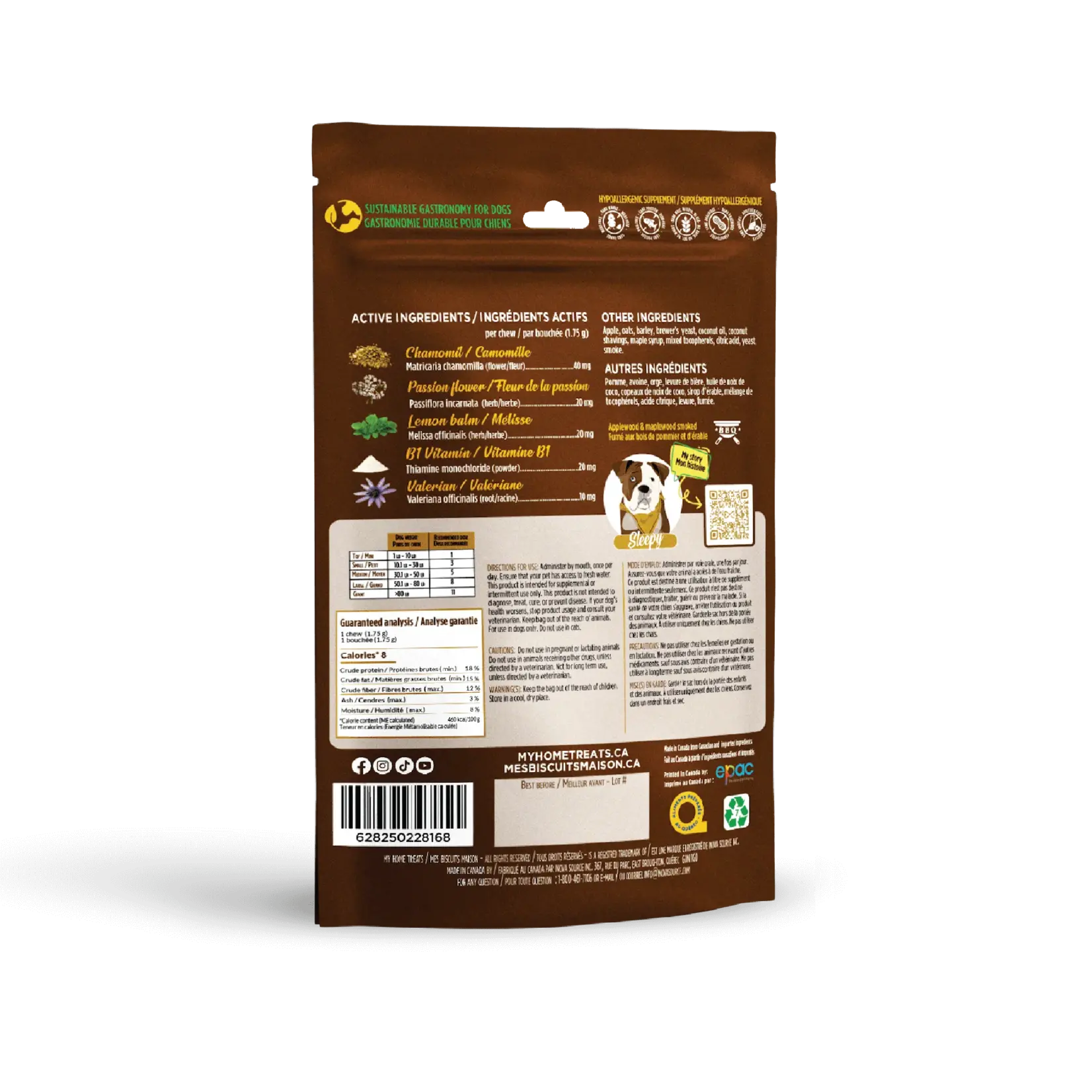 My Home Treat Calming Dog Biscuit With Apple 170g