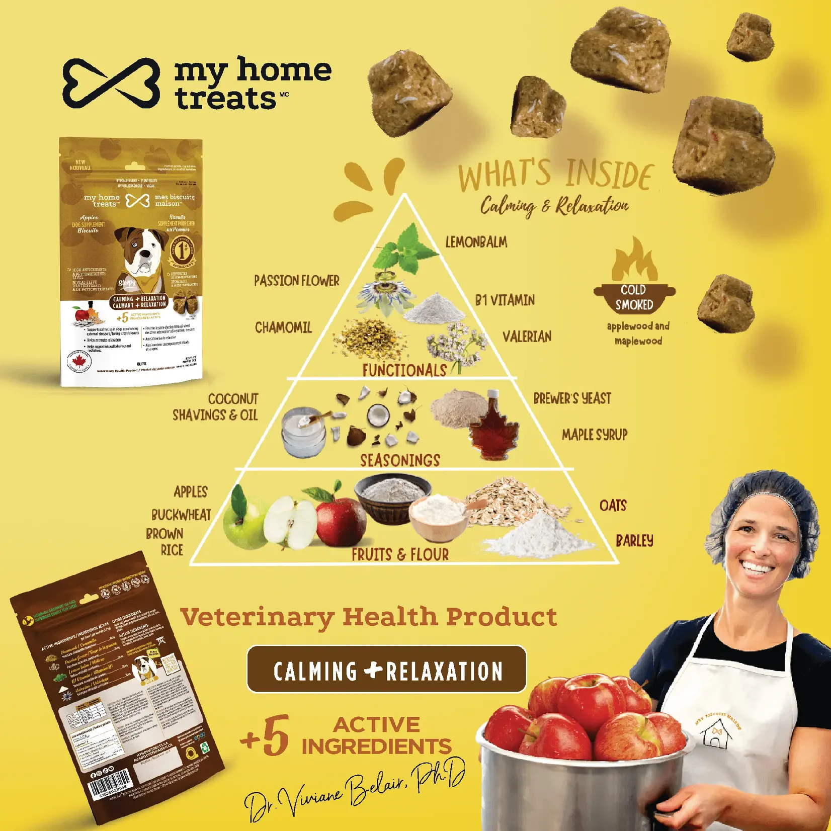 My Home Treat Calming Dog Biscuit With Apple 170g