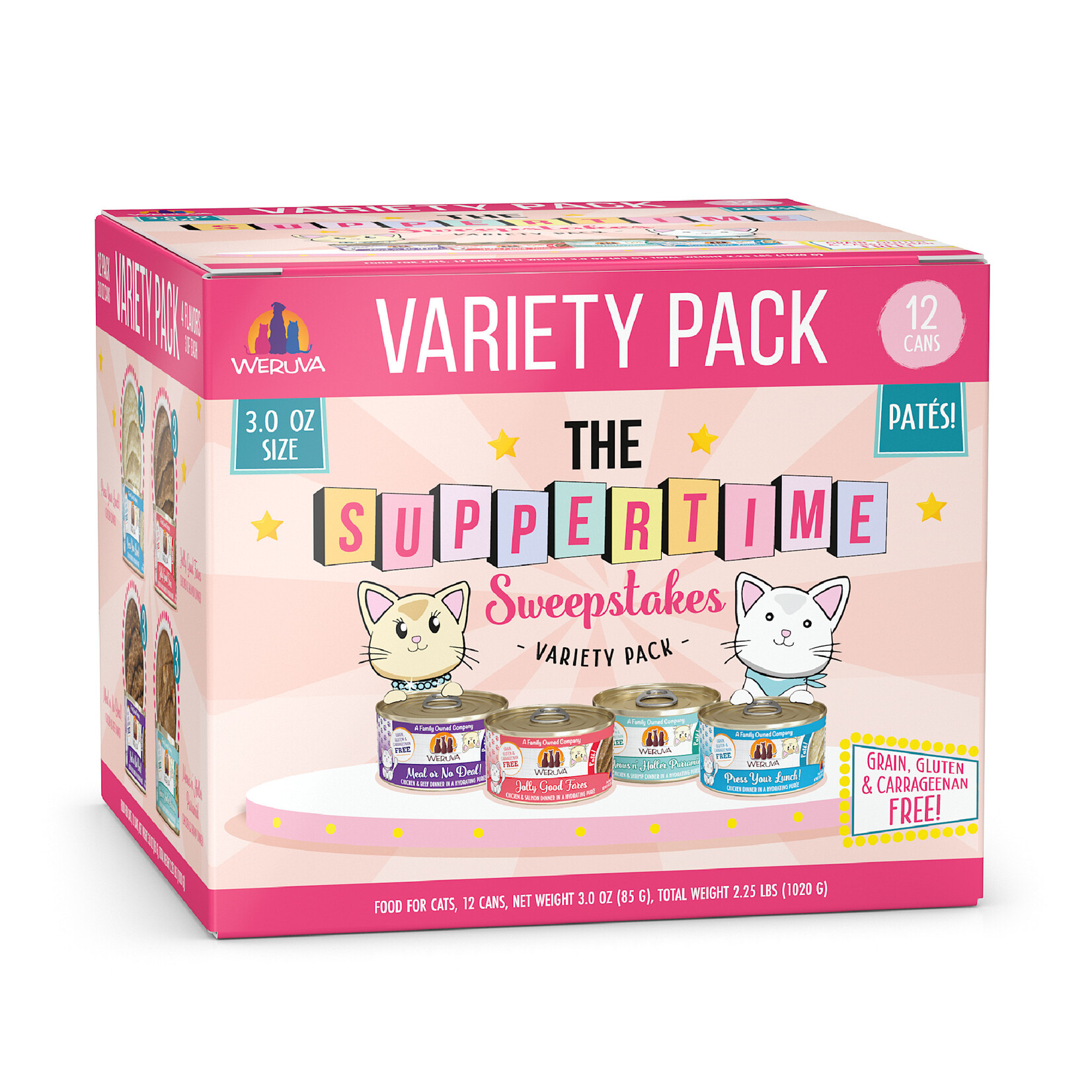 Weruva Weruva Cat Pate  Suppertime Sweepstakes Variety Pack 12x3OZ