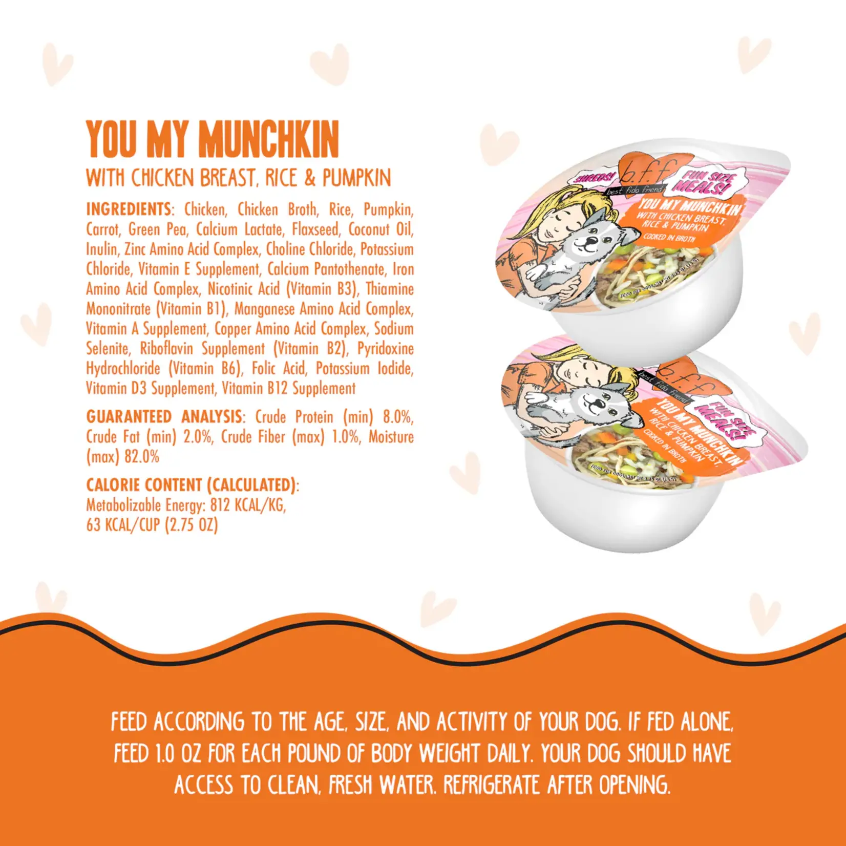 Weruva Weruva You My Munchkin dog Wet Food Chicken Bresat & Rice & Pumpkin Fun Size 2.75Oz