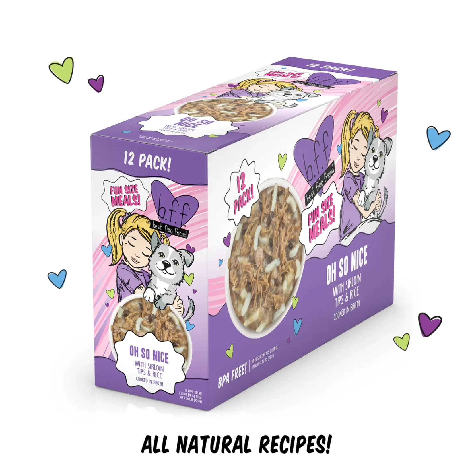 Weruva Werua Oh So Nice Dog Wet Food With Sirloin Tips & Rice  Fun Size 2.75Oz