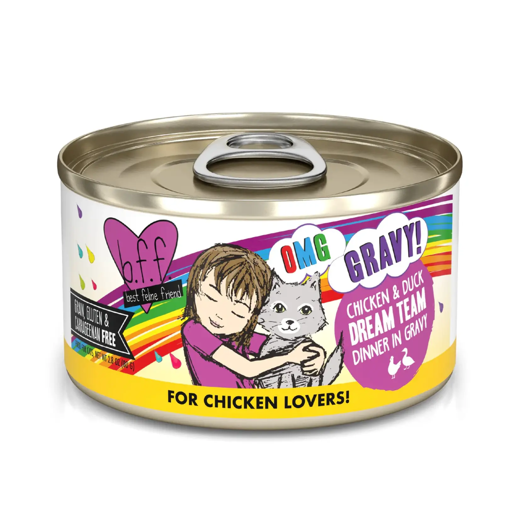 Weruva Weruva OMG Dream Team Chicken & Duck Dinner in Gravy  Case 5.5 Oz