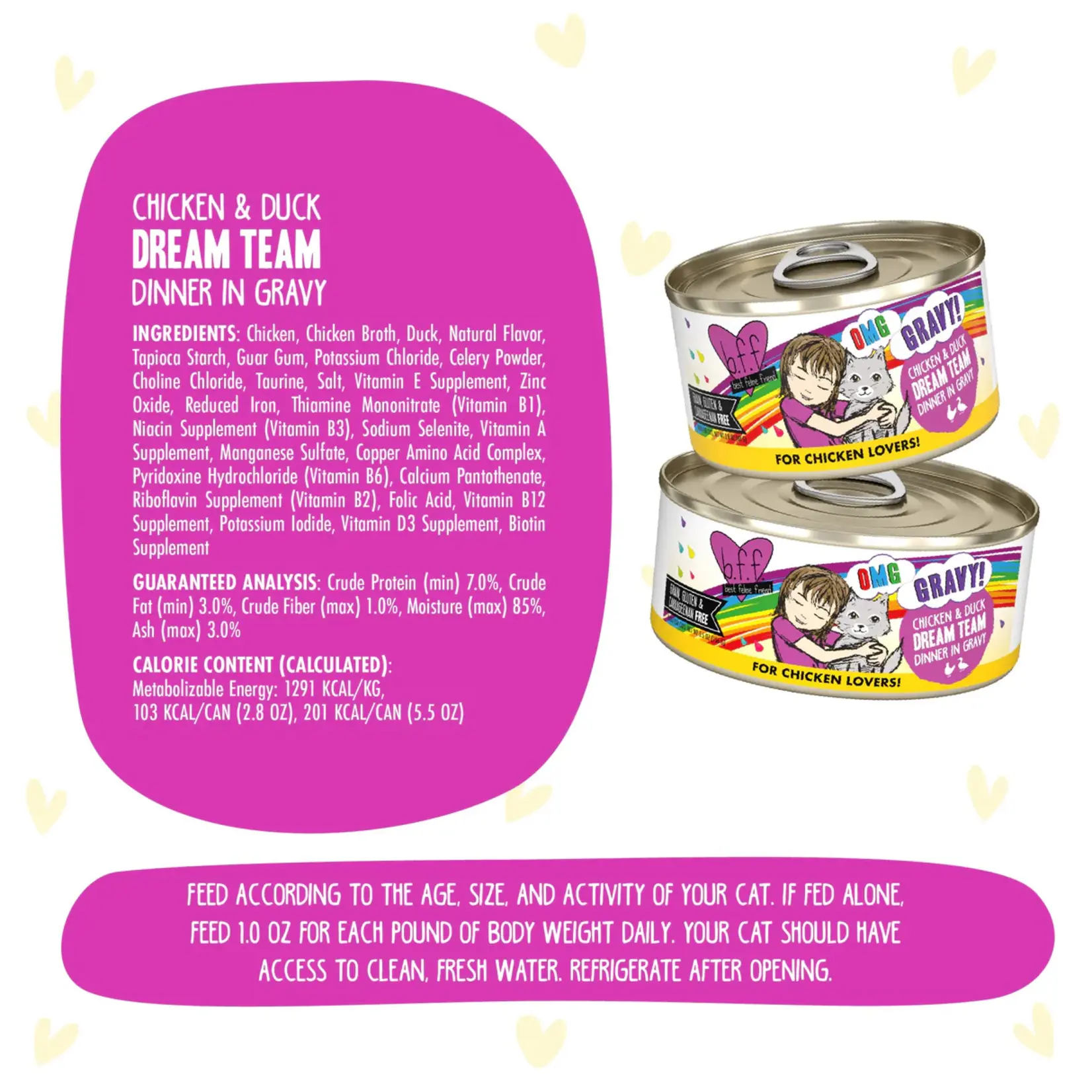 Weruva Weruva OMG Dream Team Chicken & Duck Dinner in Gravy  Case 5.5 Oz