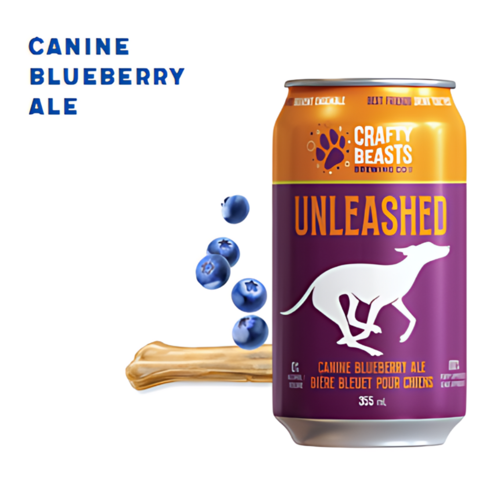 Crafty Beasts Crafty Beasts Unleashed Canine Broth Blueberry Ale 355ml