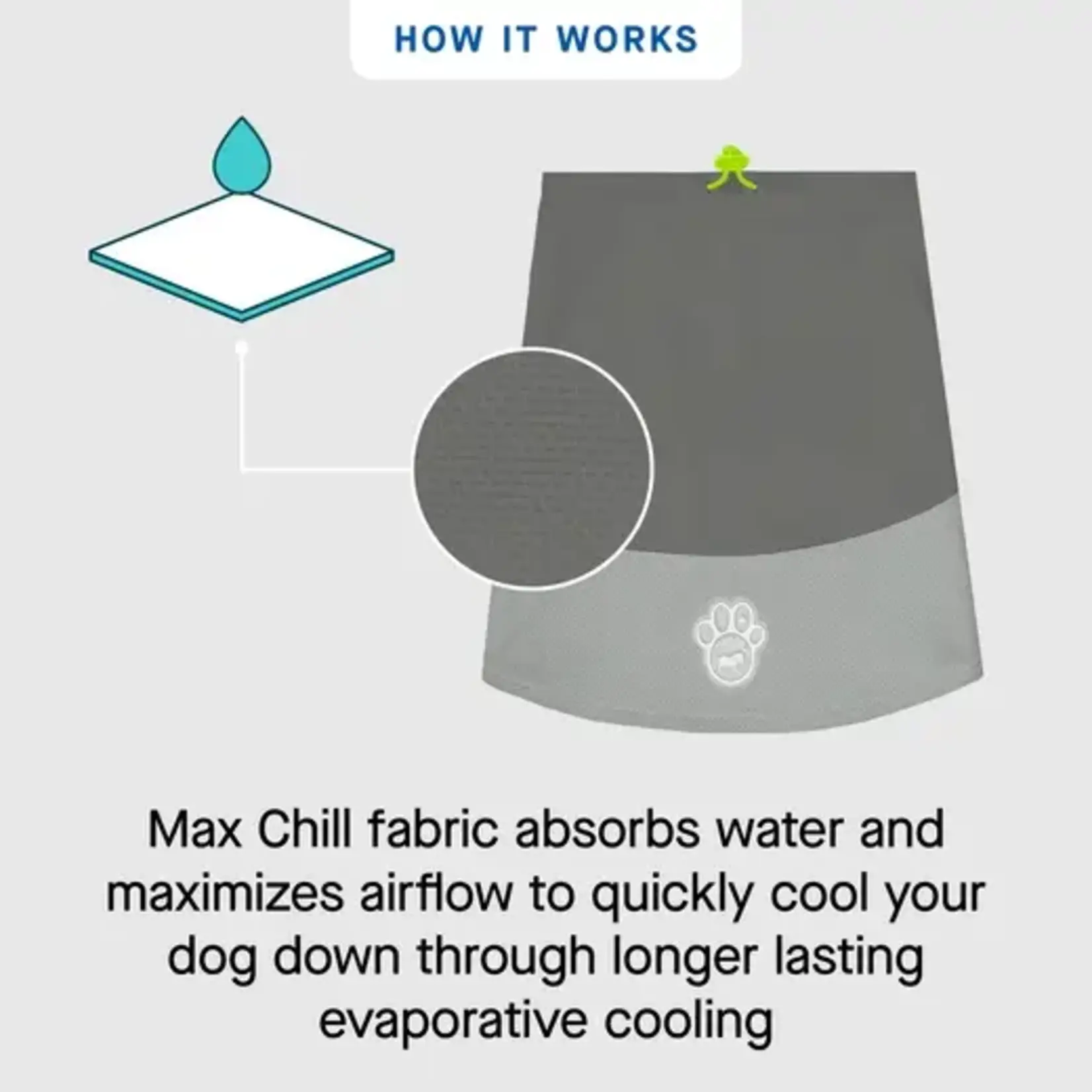 Canada Pooch Canada Pooch Max Chill Cooling Snood Grey