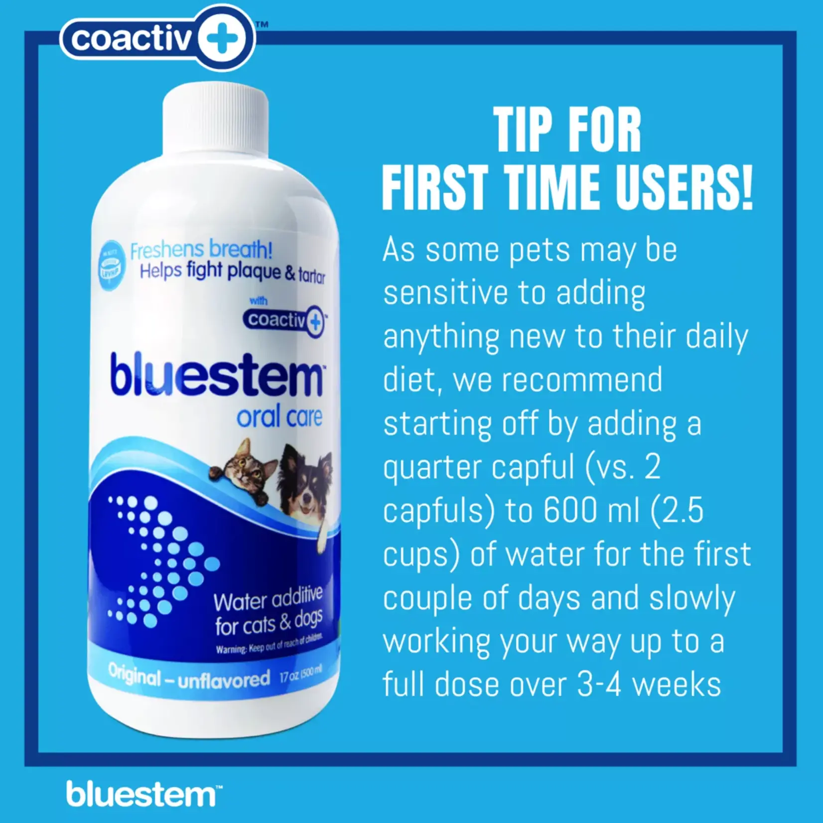 Bluestem Oral care Water Additive