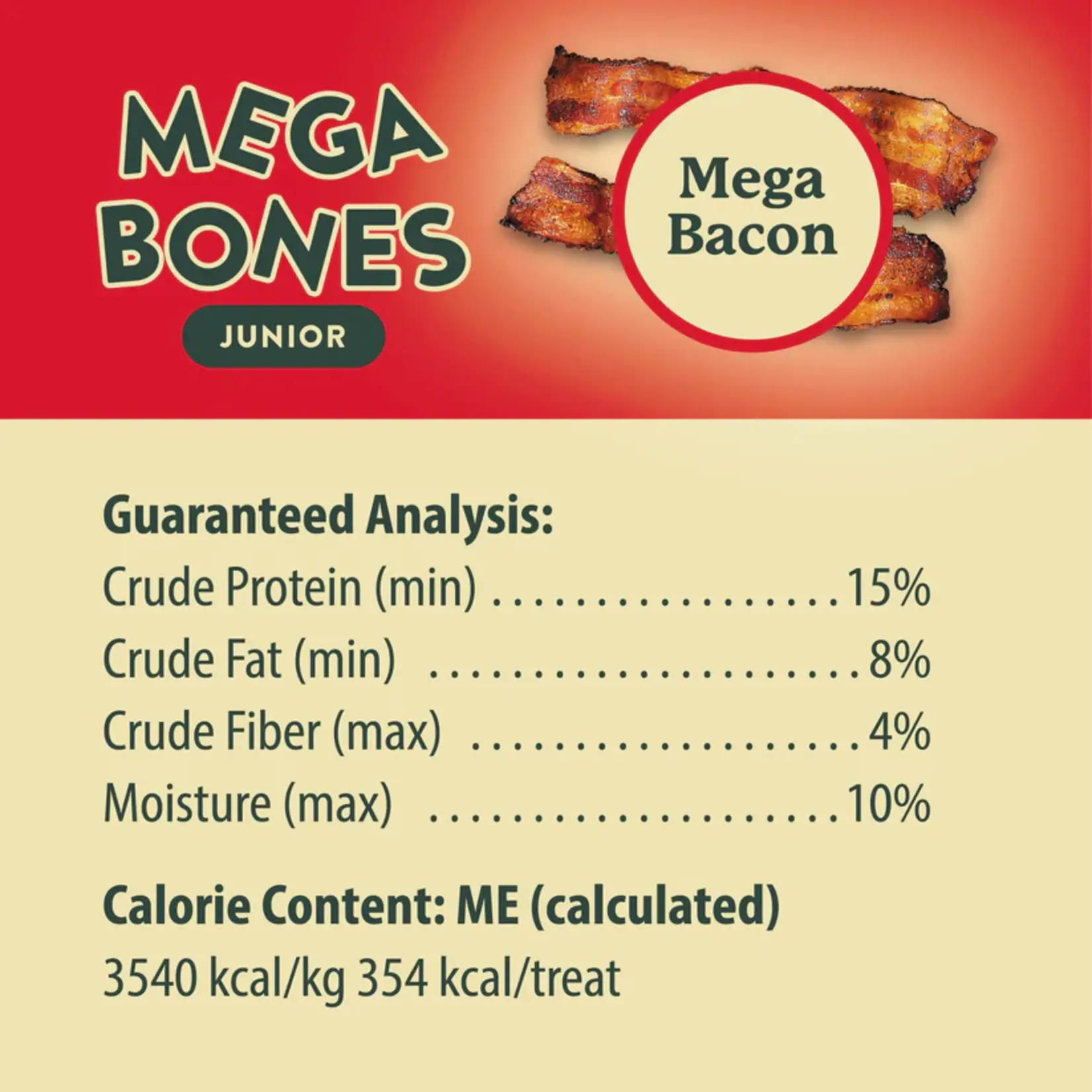 Darford Mega Junior Bacon Biscuit Bones  100g