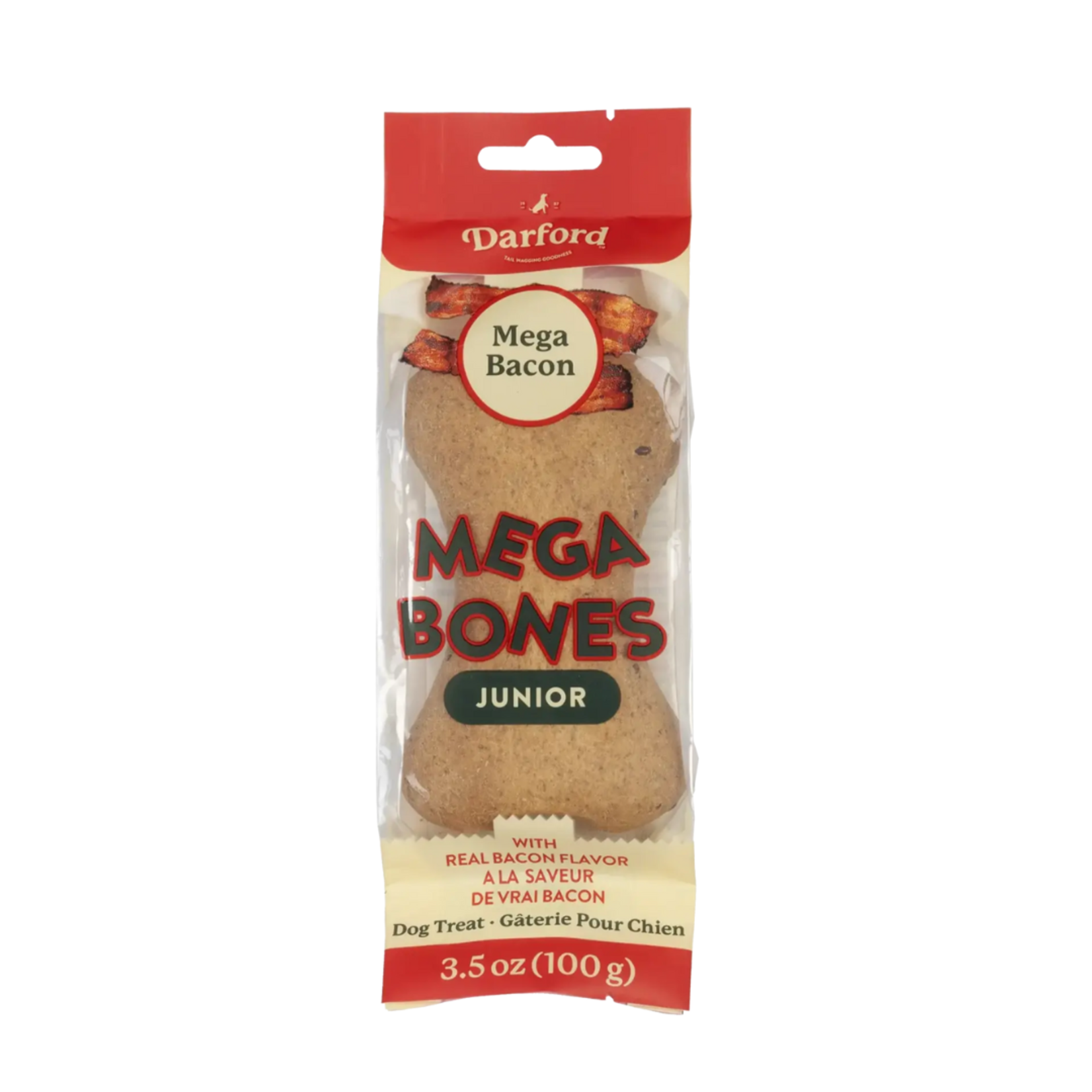 Darford Mega Junior Bacon Biscuit Bones  100g