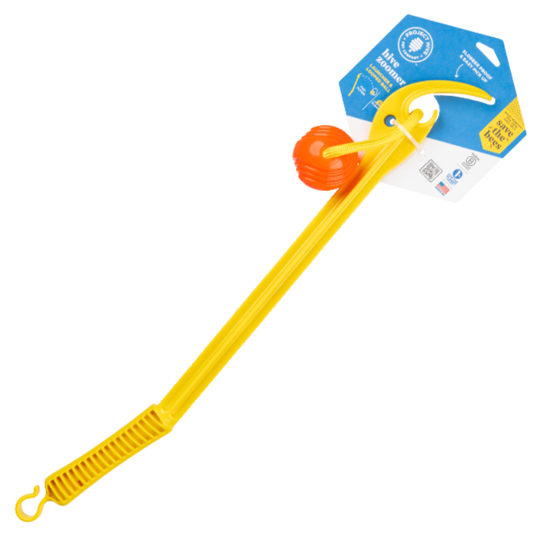 FAIRE Hive Zoomer Dog Toy Launcher & Looped Ball (12 unit case pack)