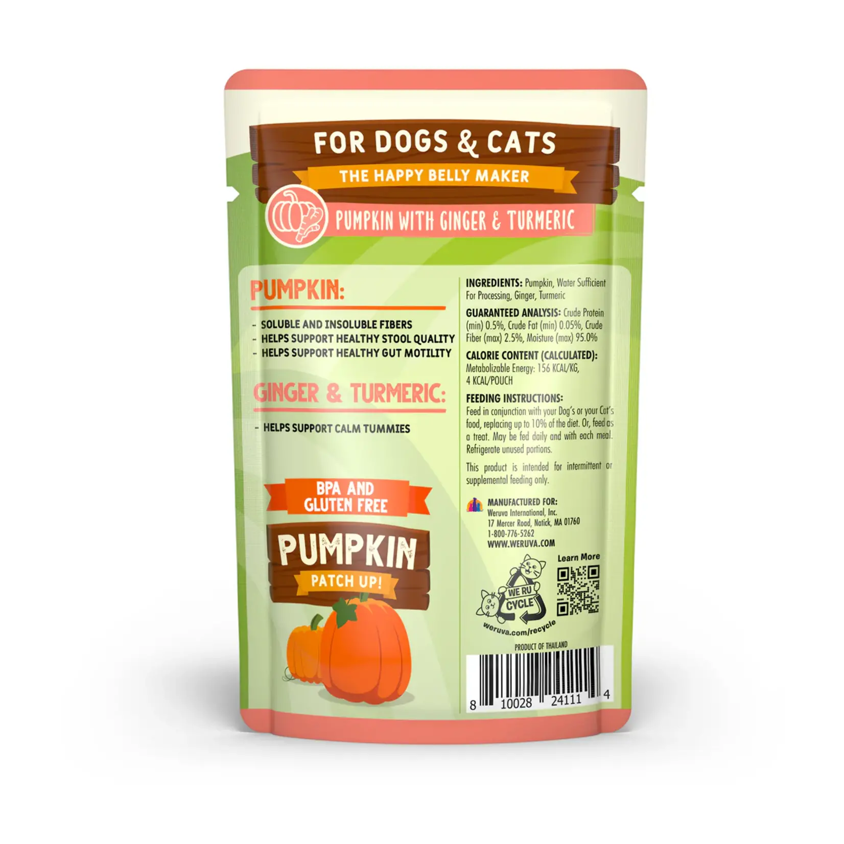 Weruva Weruva The Happy Belly Maker Pumpkin + Ginger + Turmeric Cat&Dog 2.8oz