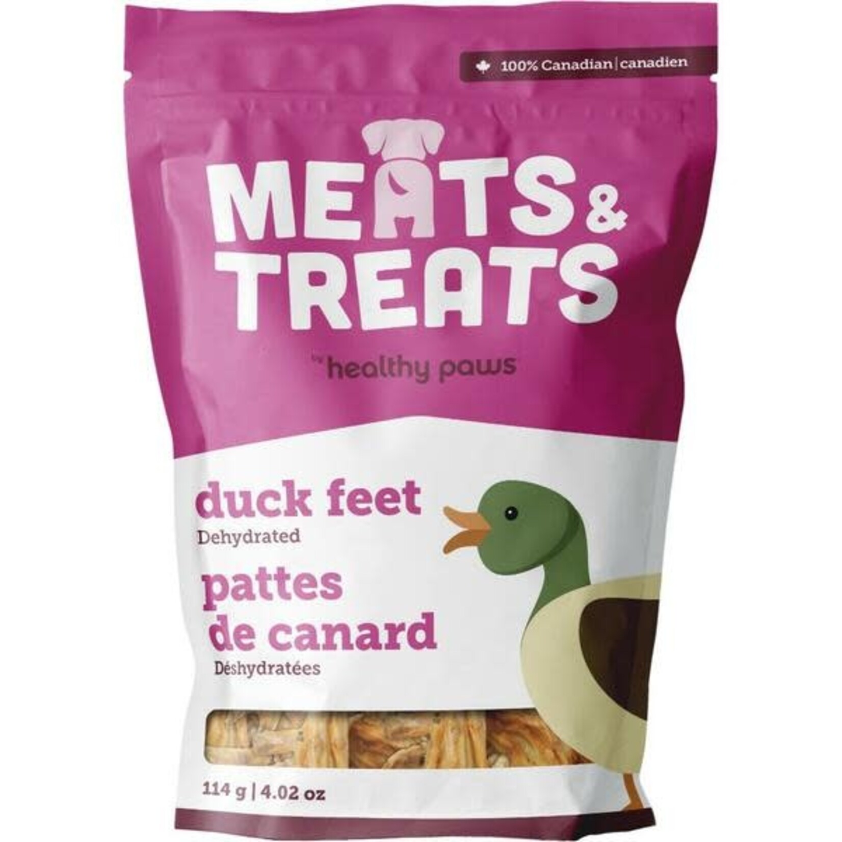 Dehydrated Duck Feet 114gm