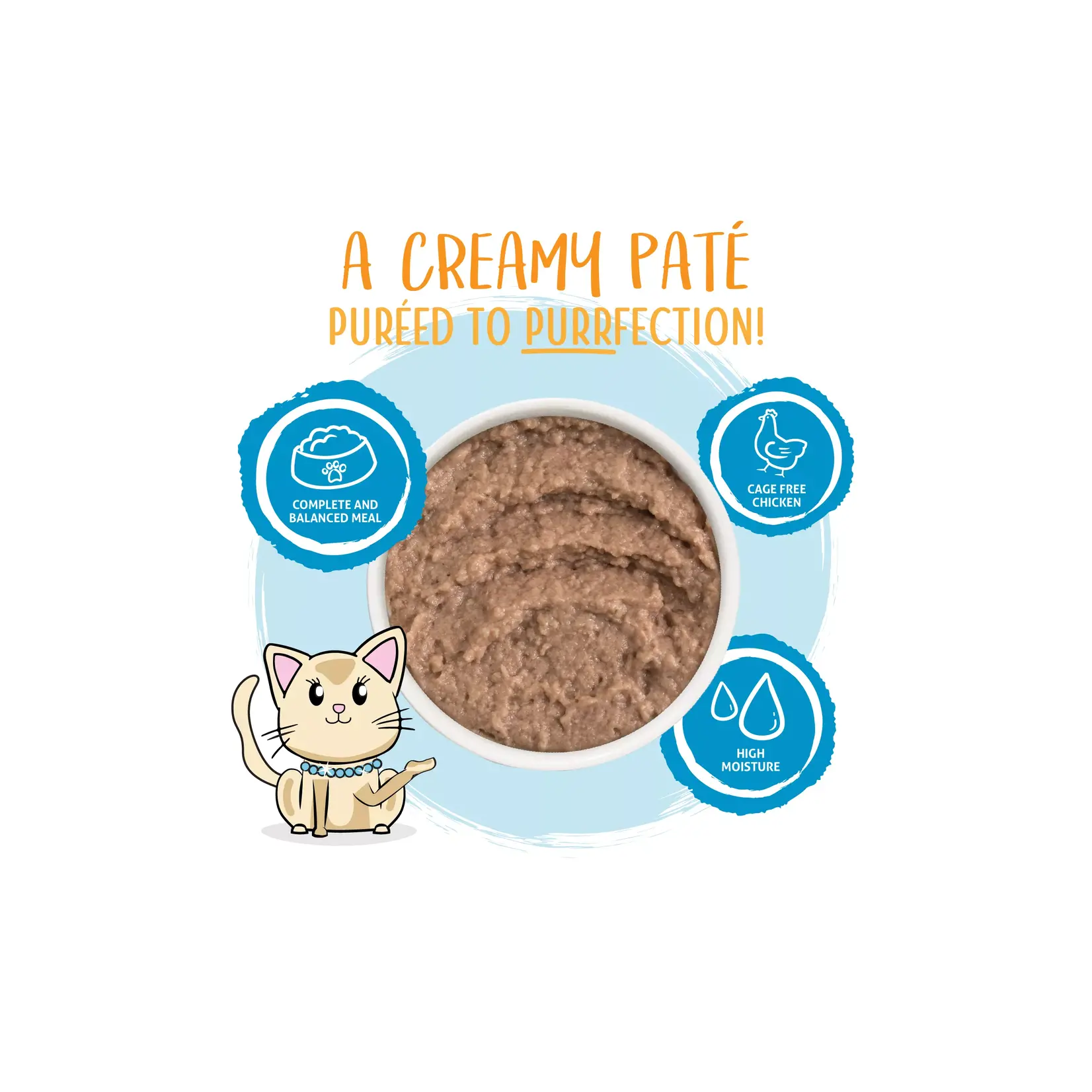 Weruva Weruva Slide N' Serve Pate Cat Wet Food, Jeopurrdy Licious Chicken Breast Dinner single 2.8oz Pouch