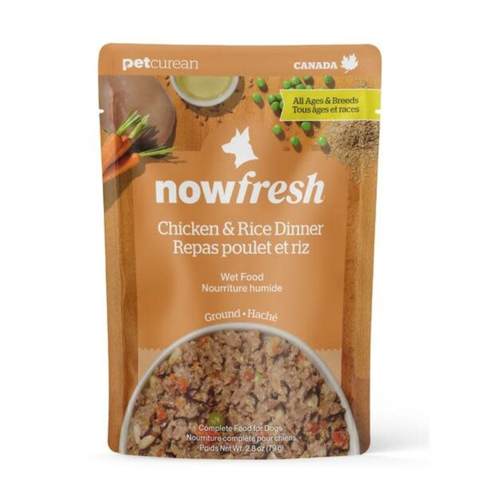 NOW Fresh Now Fresh Wet Dog Food Ground Chicken & Rice Dinner 2.8OZ
