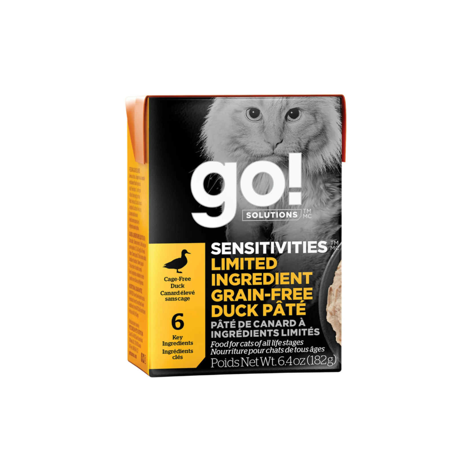 go! solutions Go! Cat can Sensitivities limited ingredient grain free Duck Pate