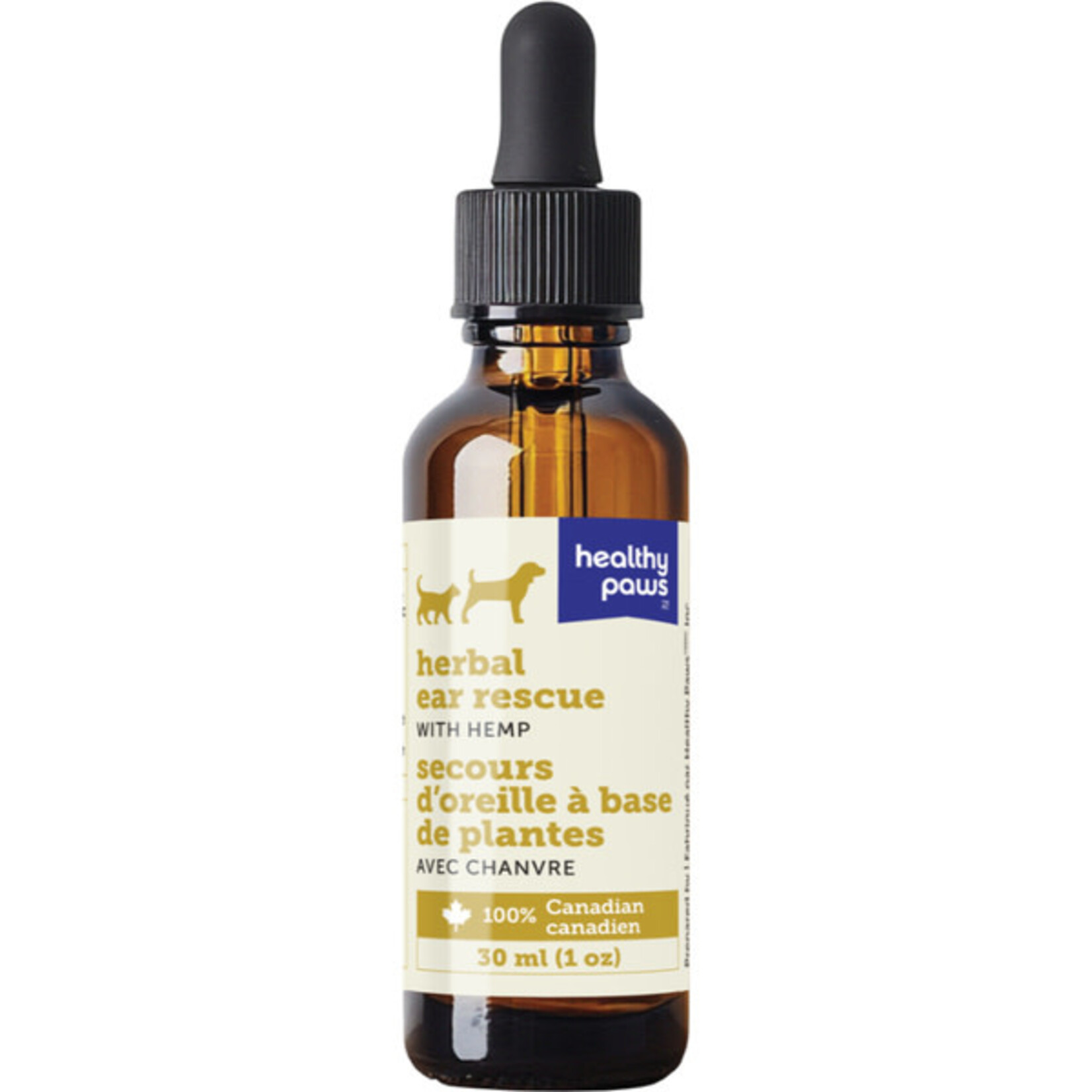 Healthy Paws Herbal Ear Rescue With Hemp 1 OZ