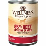 Wellness 95% Beef Grain Free Dog Wet Food Pate 13.2 OZ