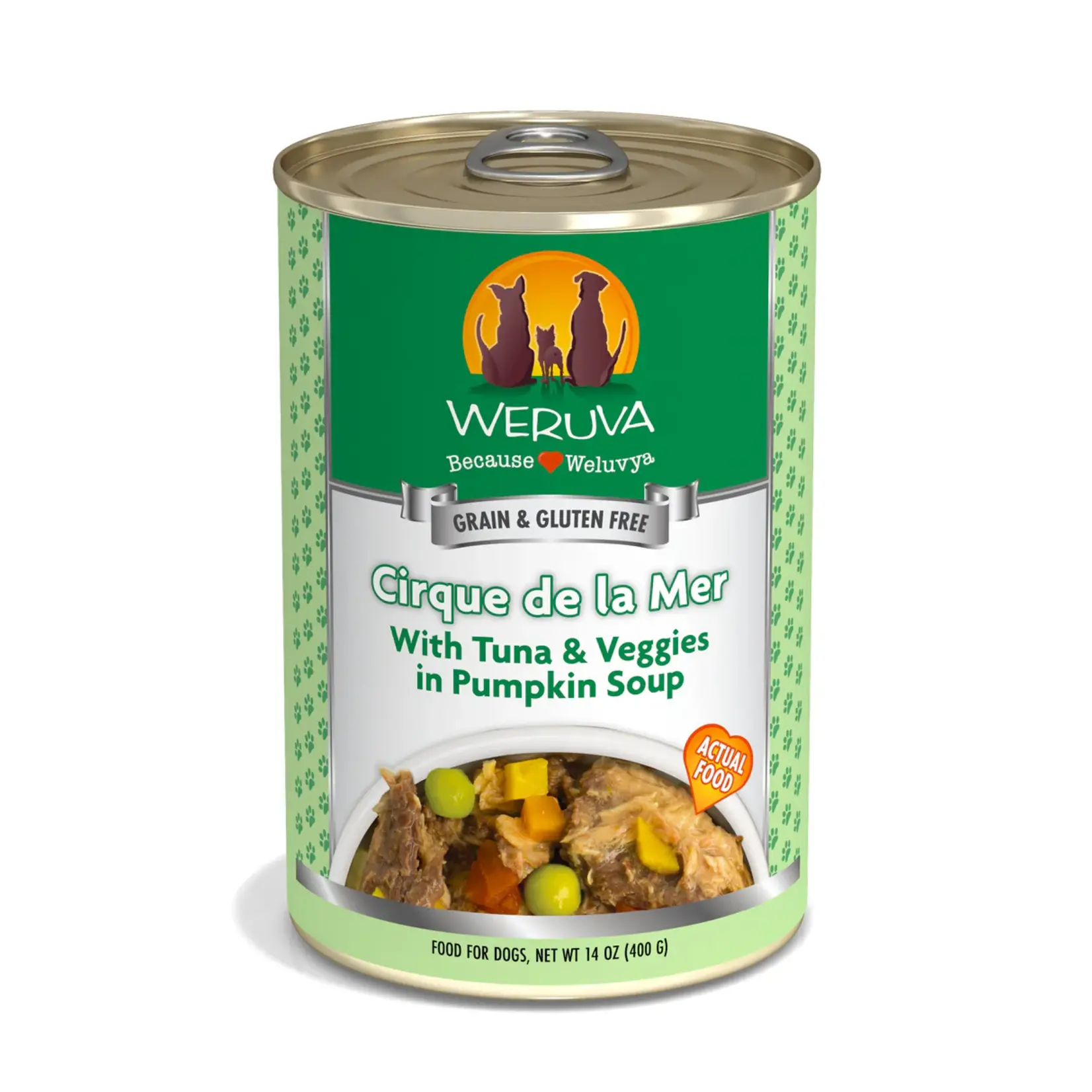 Weruva Weruva Dog Wet Food Cirque De La Mer with Tuna + Veggies in Pumpkin Soup  14oz