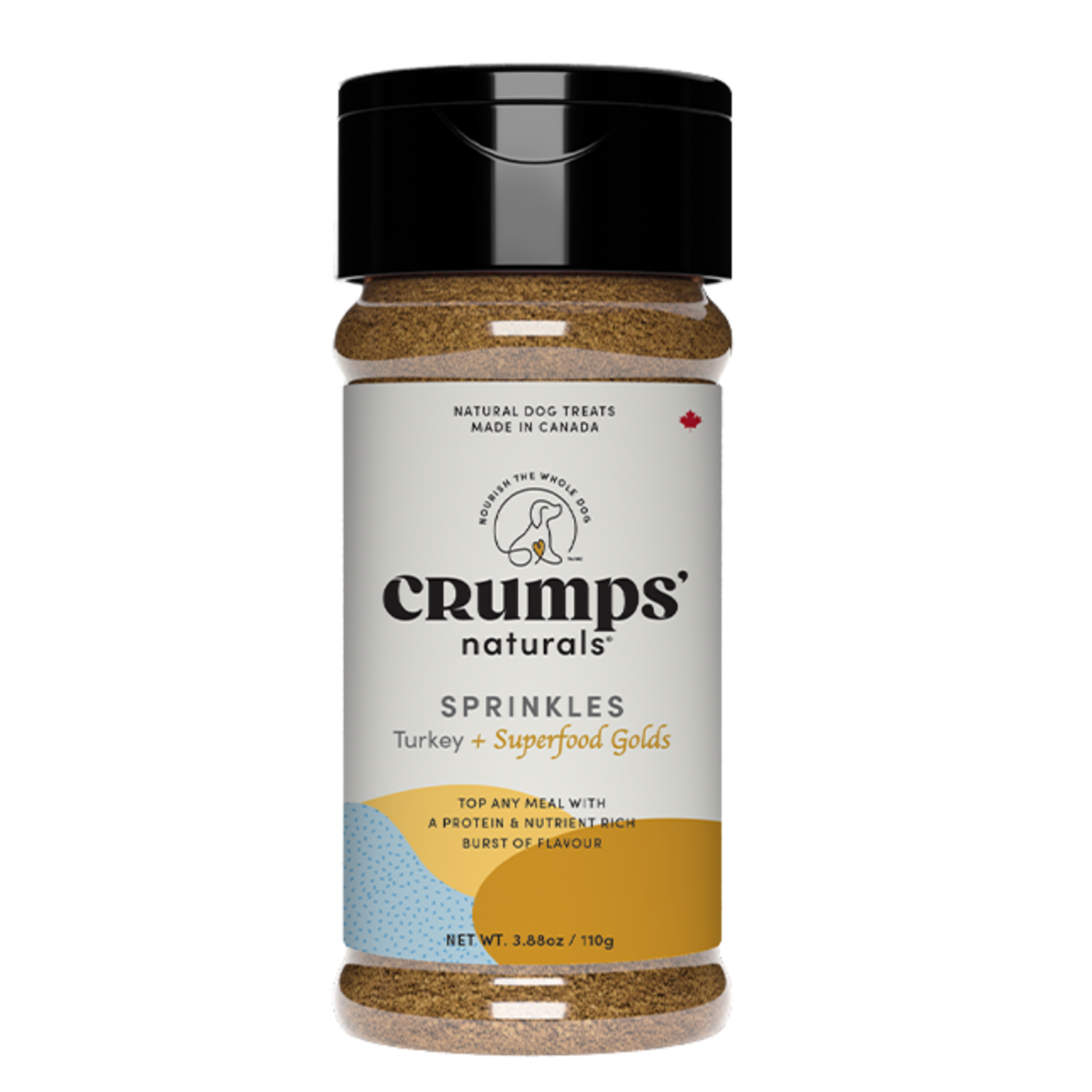 Crumps' Naturals Turkey +  Superfood Golds Sprinkles bottles  110g