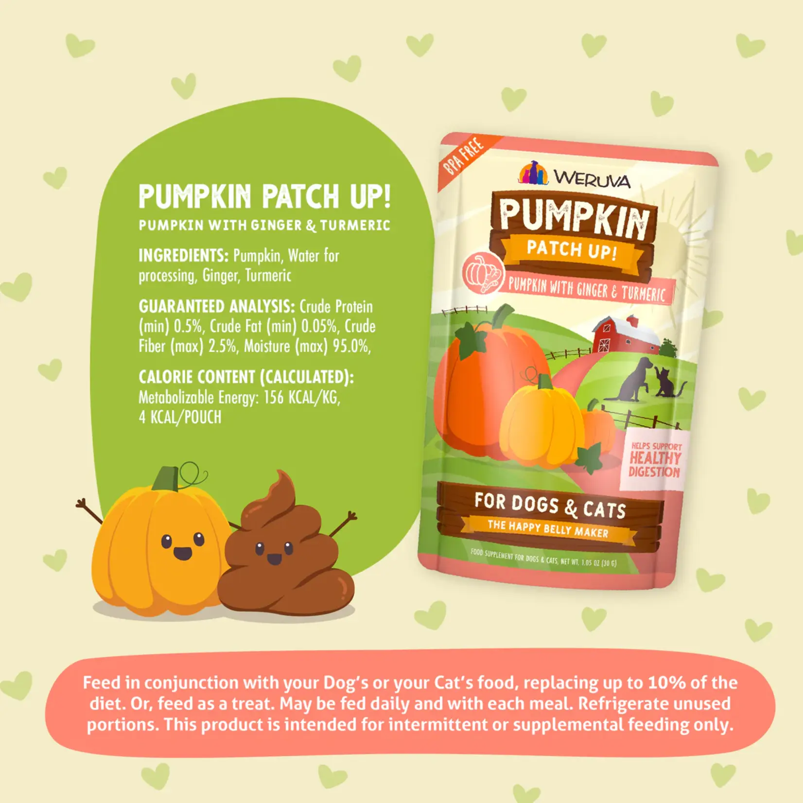 Weruva Weruva The Happy Belly Maker Pumpkin + Ginger + Turmeric Cat&Dog 12 x 2.8oz