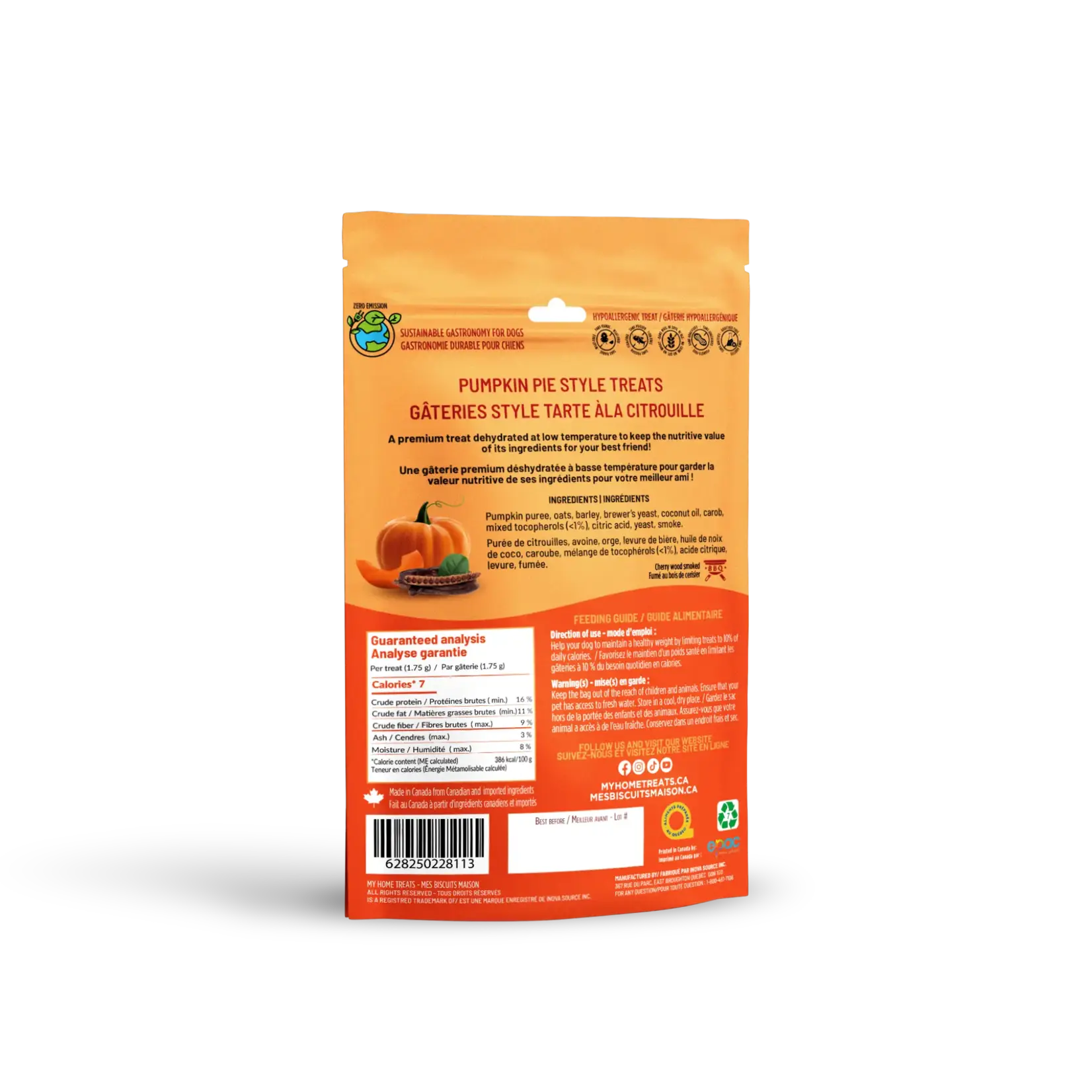 My Home Treat My Home Dog Treat Pumpkin & Carob 5OZ