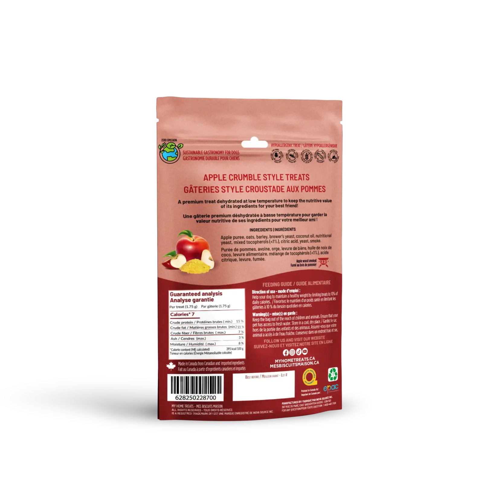 My Home Treat My Home Dog Treat Apple & Yeast 5OZ