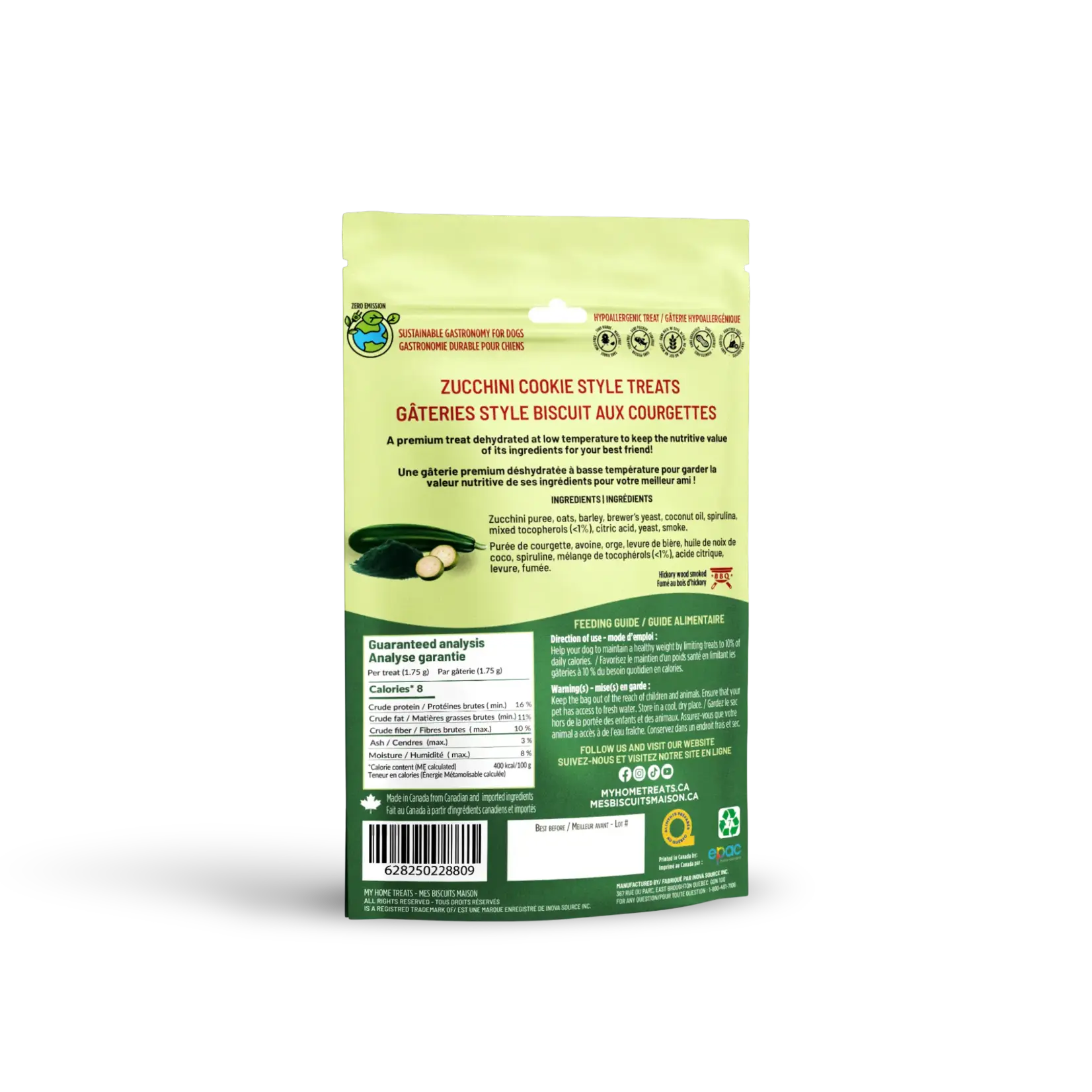 My Home Treat My Home Dog Treat Zucchini & Spirulina 5OZ