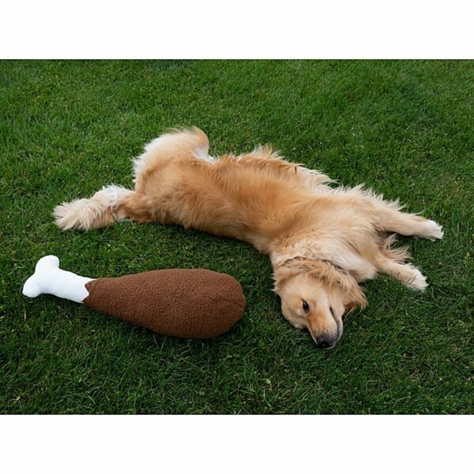 BBQ Plush Mega Drumstick Dog Toy