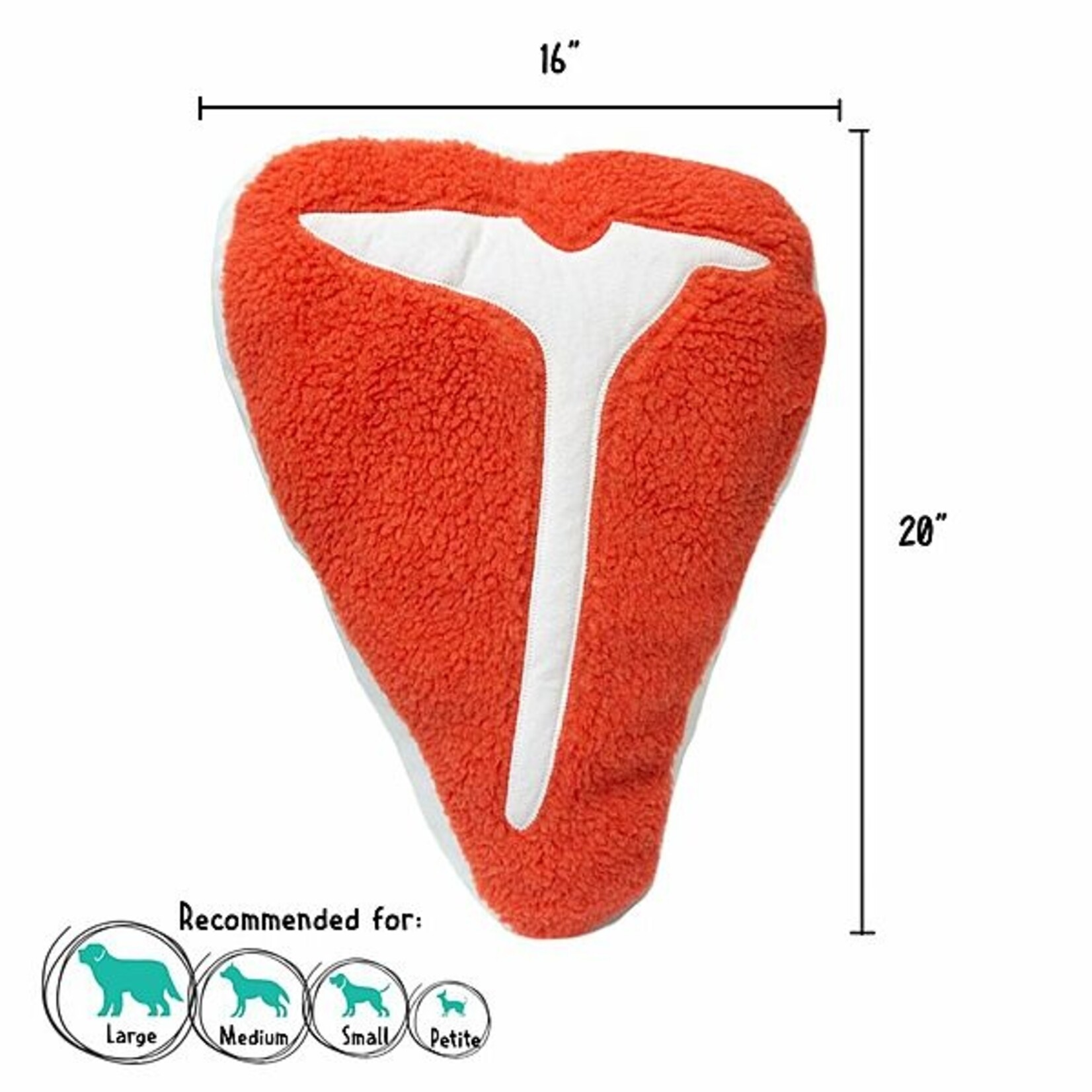 BBQ Plush Mega Steak Dog Toy