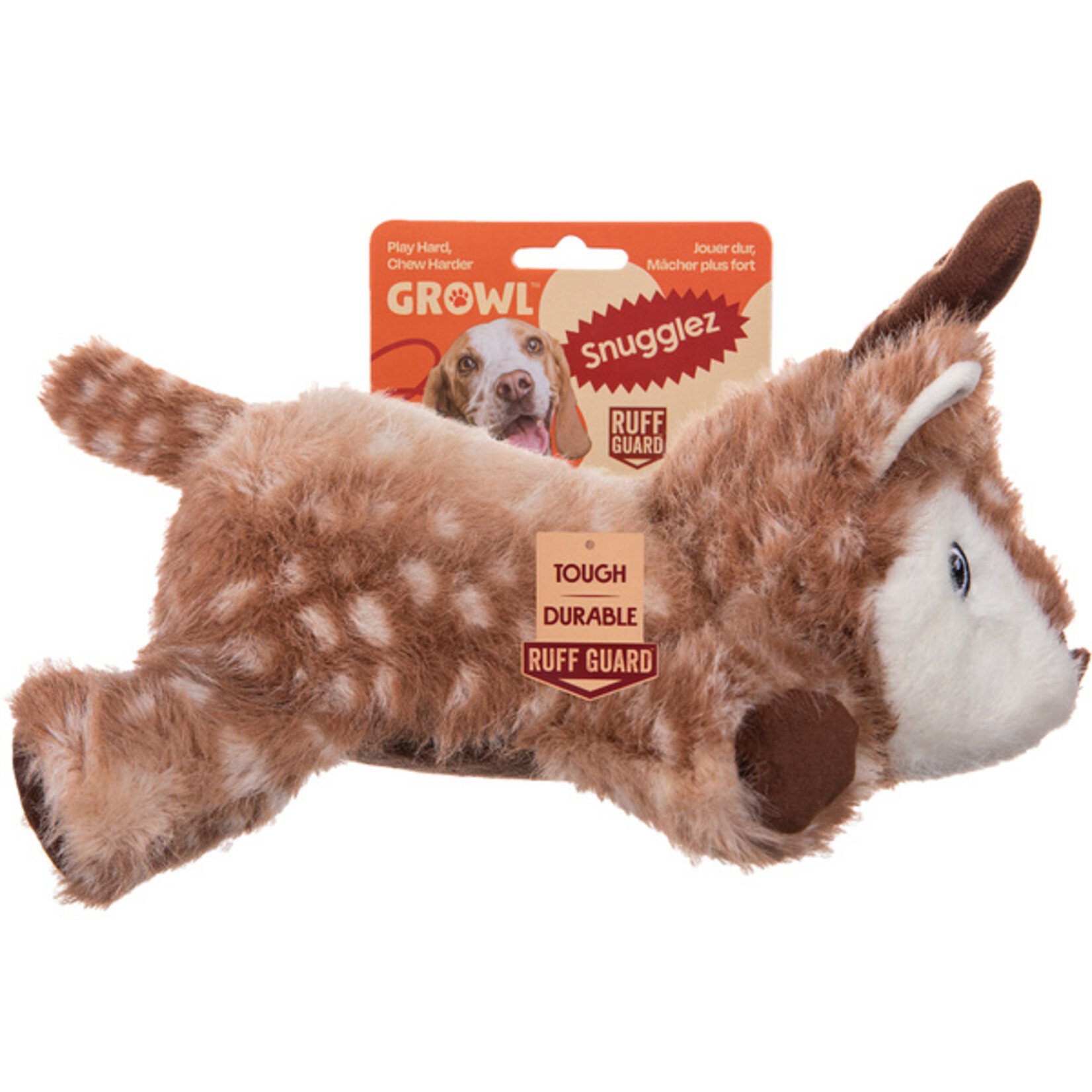 Growl Snugglez Deer dog Toy