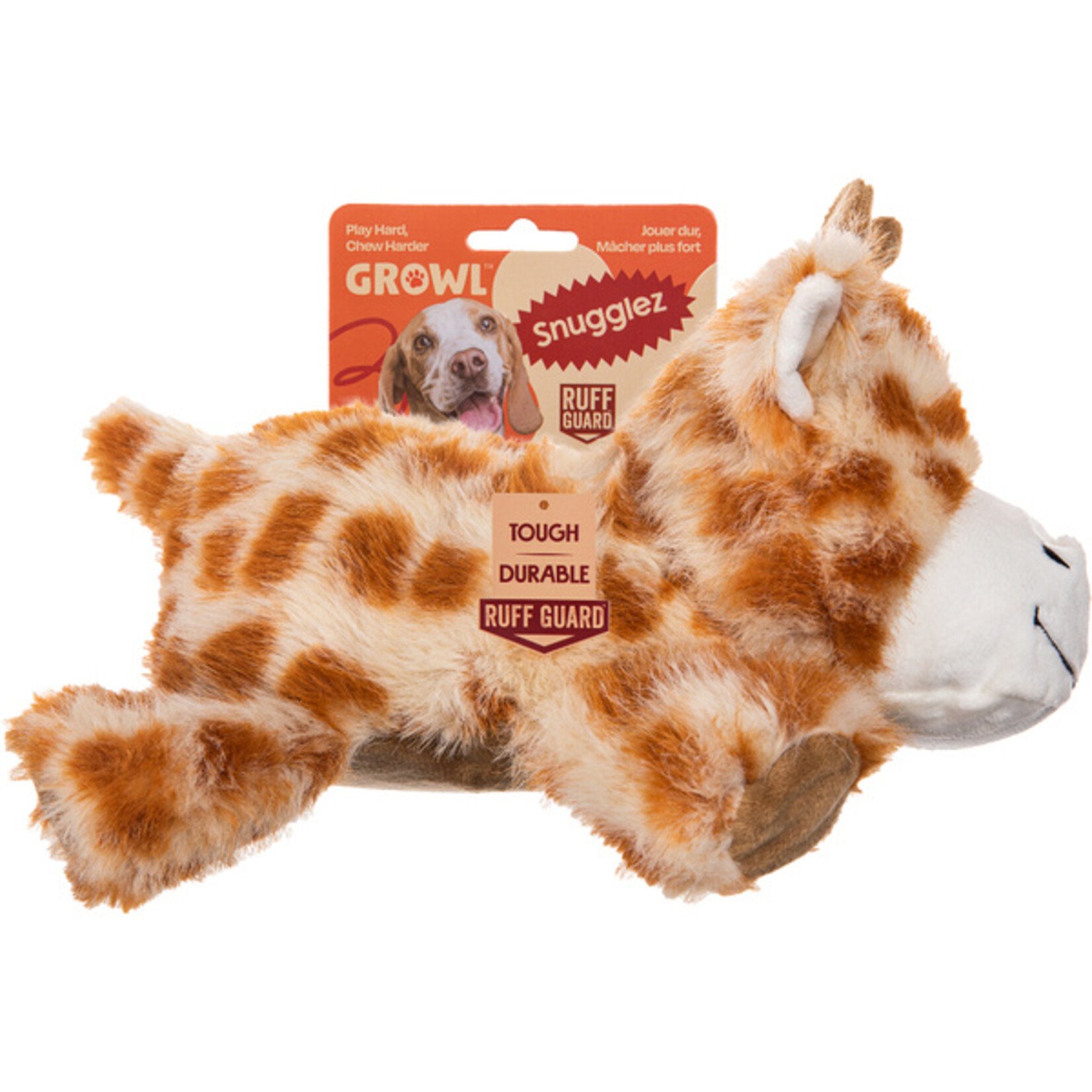 Growl Snugglez Giraffe dog Toy
