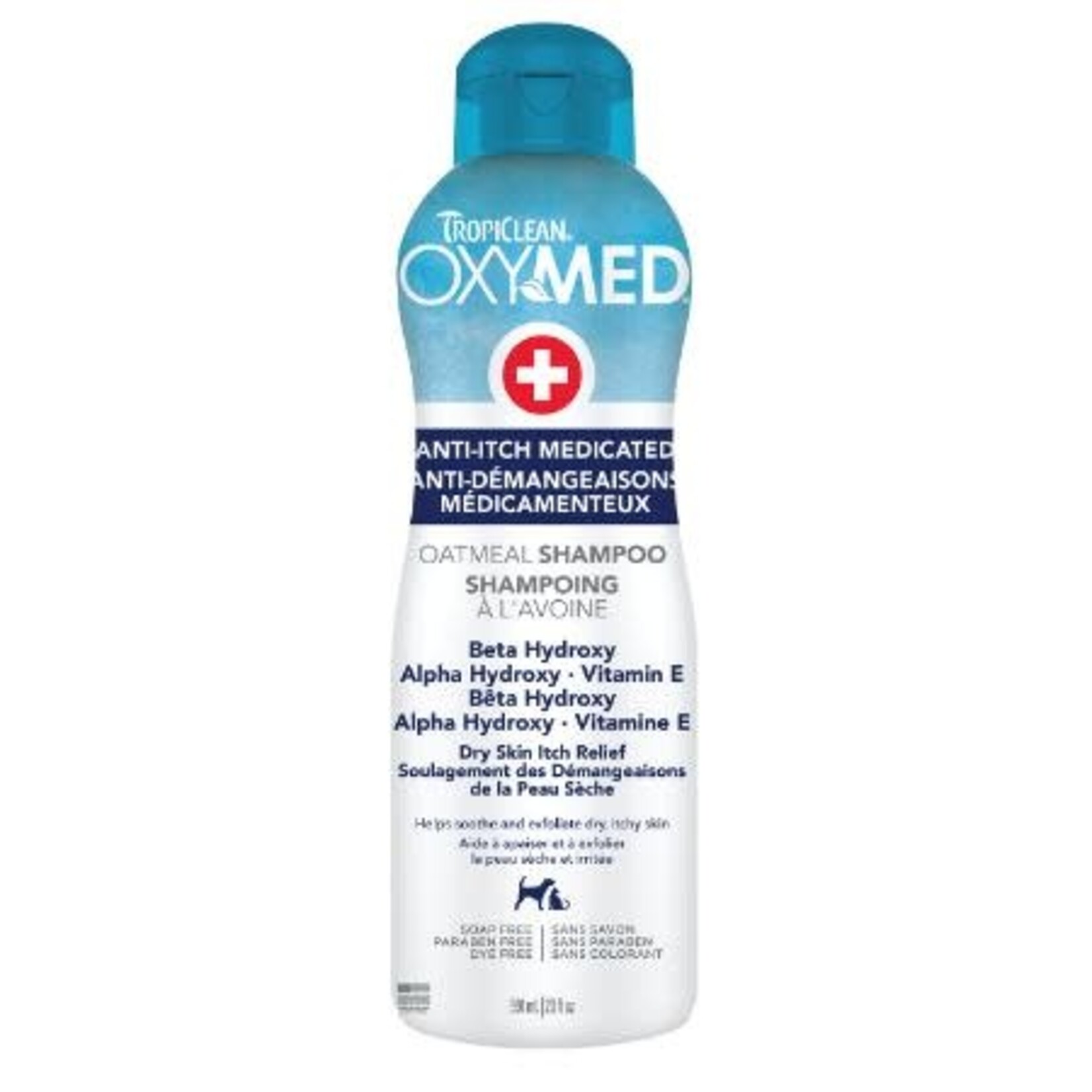 TropiClean Oxymed Medicated Anti - Itch Oatmeal Cat & Dog Shampoo 20OZ