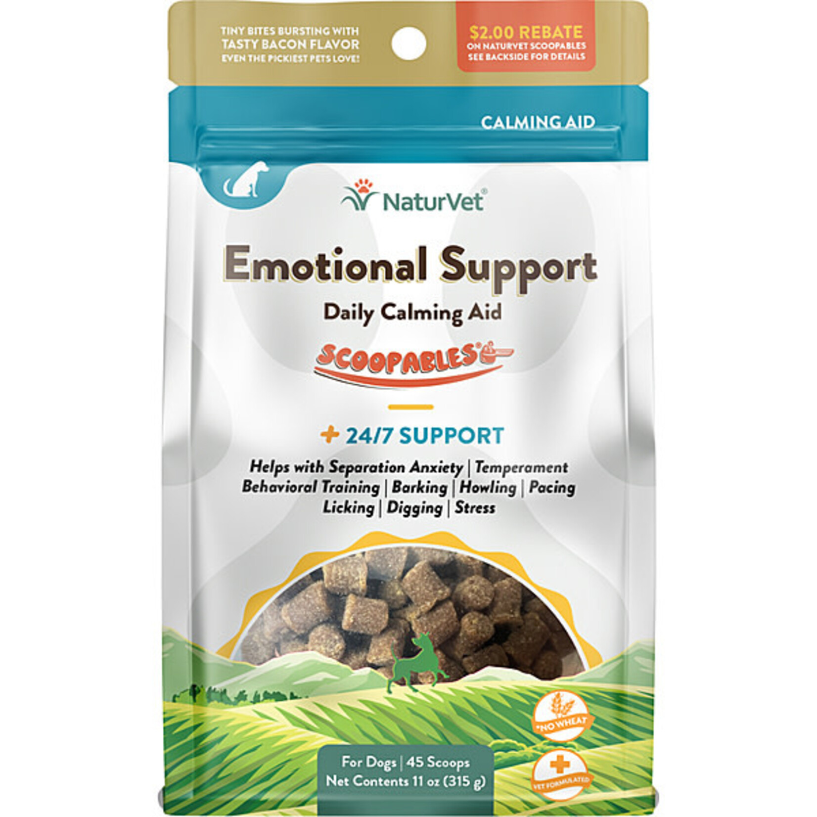 NaturVet Emotional Support Calming Aid Scoopables 11OZ