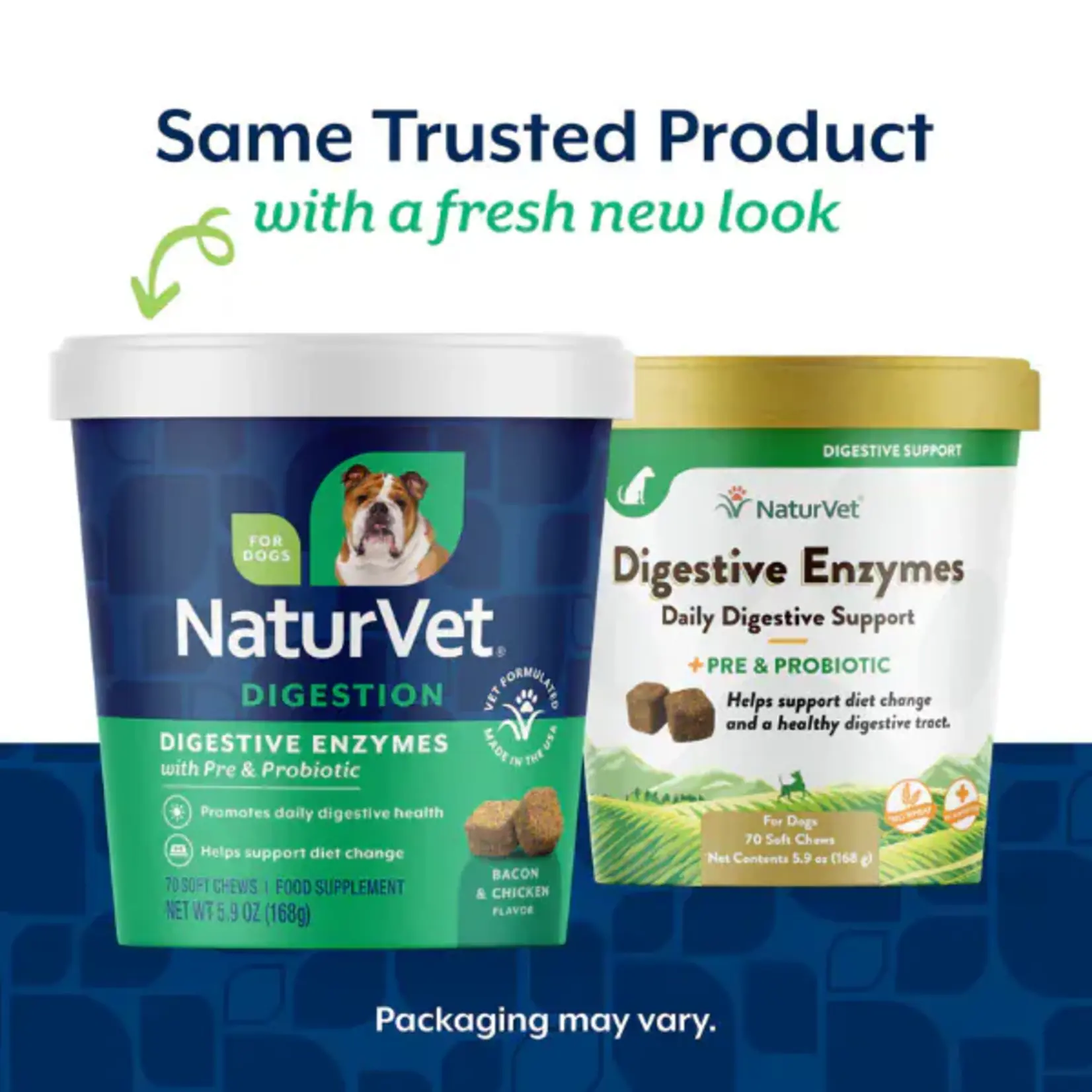 Naturvet Digestive Enzyme & Probiotic 70 Soft Chews for dog