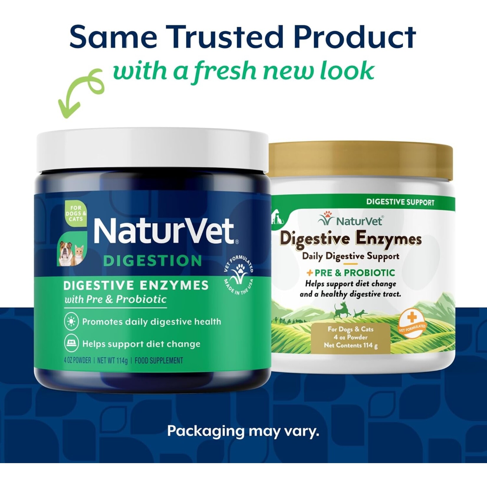 Naturvet Digestive Enzymes & Probiotic Powder 4oz Dogs & Cats