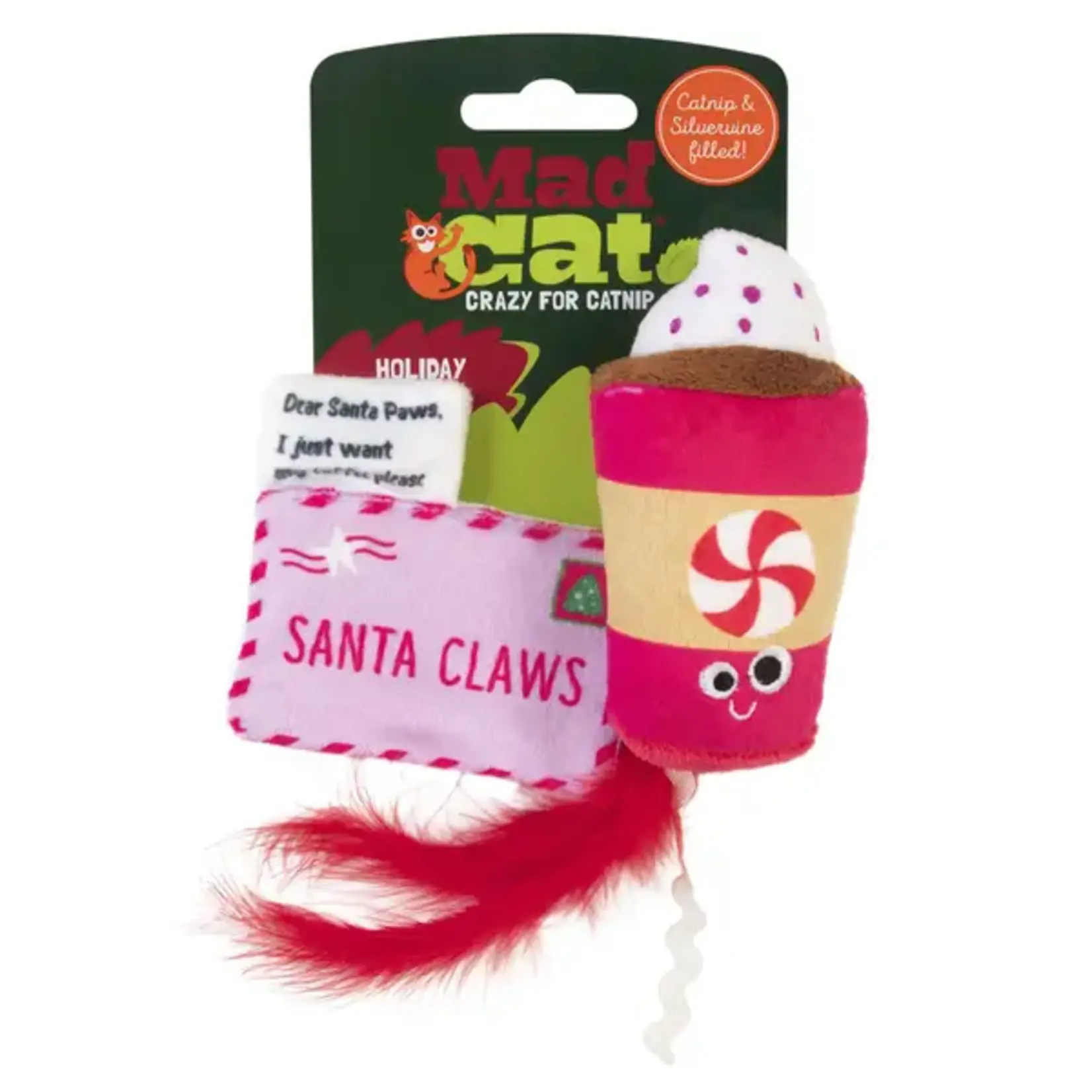 Mad Cat Christmas morning Pepurrmint Latte Cat Toy 2pk