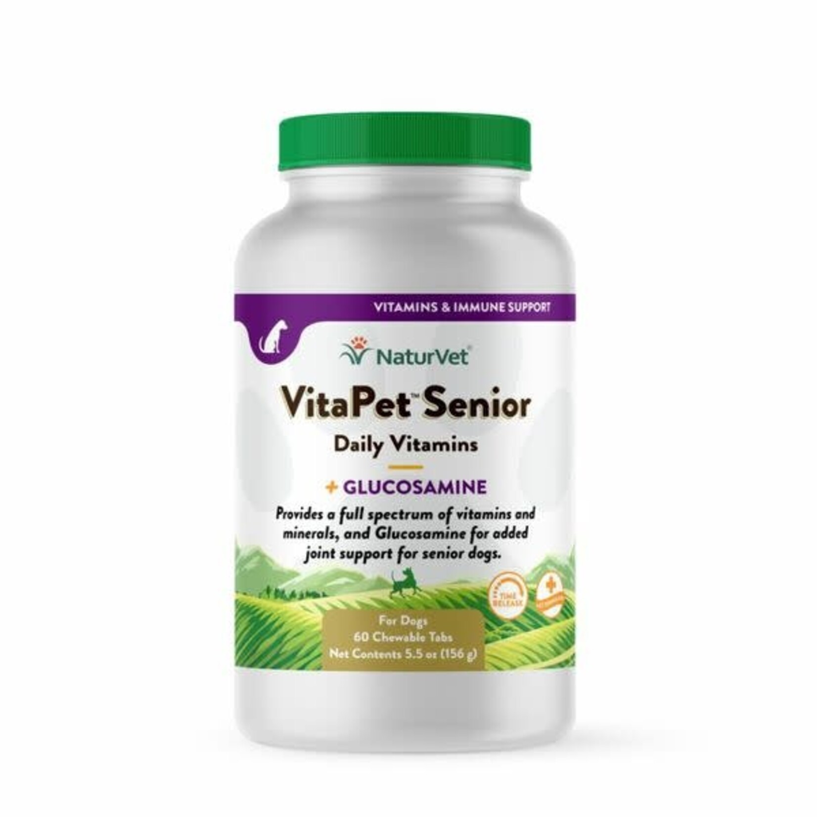 NaturVet VitaPet Senior Daily Vitamins With Calcium for dog (60 Chewable Tabs)