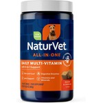 NaturVet Daily Multi Vitamin With 4-in-1 Support bacon & chicken flavor ( 120 soft chews)