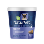 NaturVet Stool & Bowel No Scoot With Pumpkin (60soft chews) Hickory smoked bacon flavor