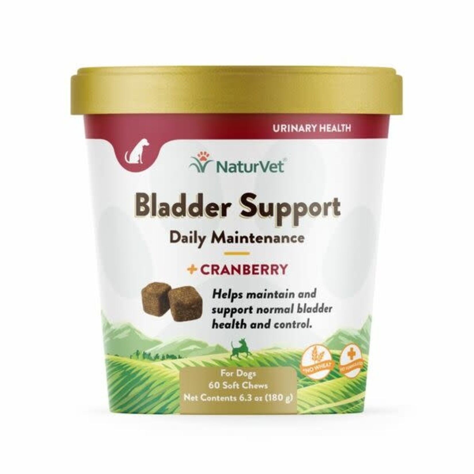 NaturVet Bladder Support Daily Maintenance+ Cranberry (60 soft chews)