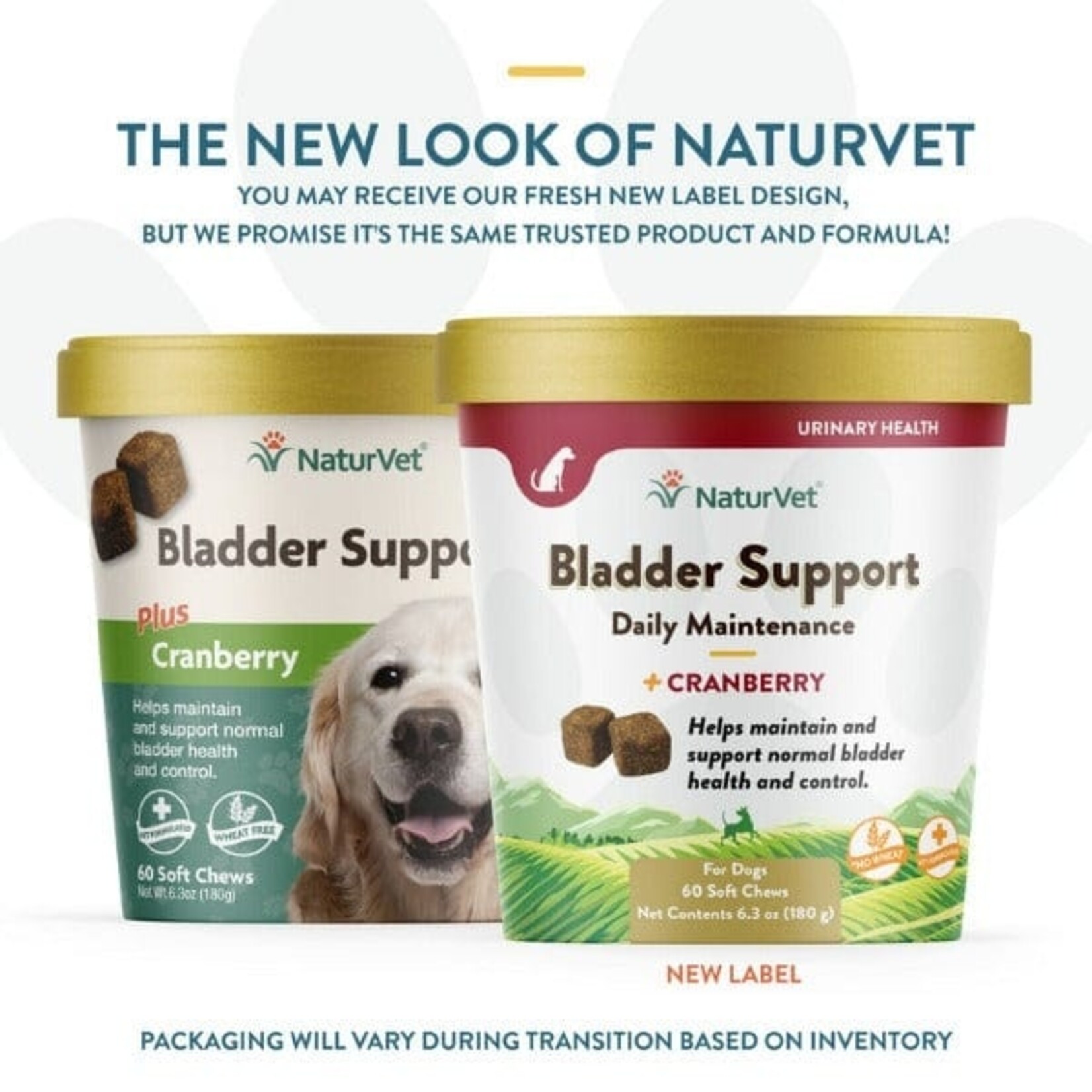 NaturVet Bladder Support Daily Maintenance+ Cranberry (60 soft chews)