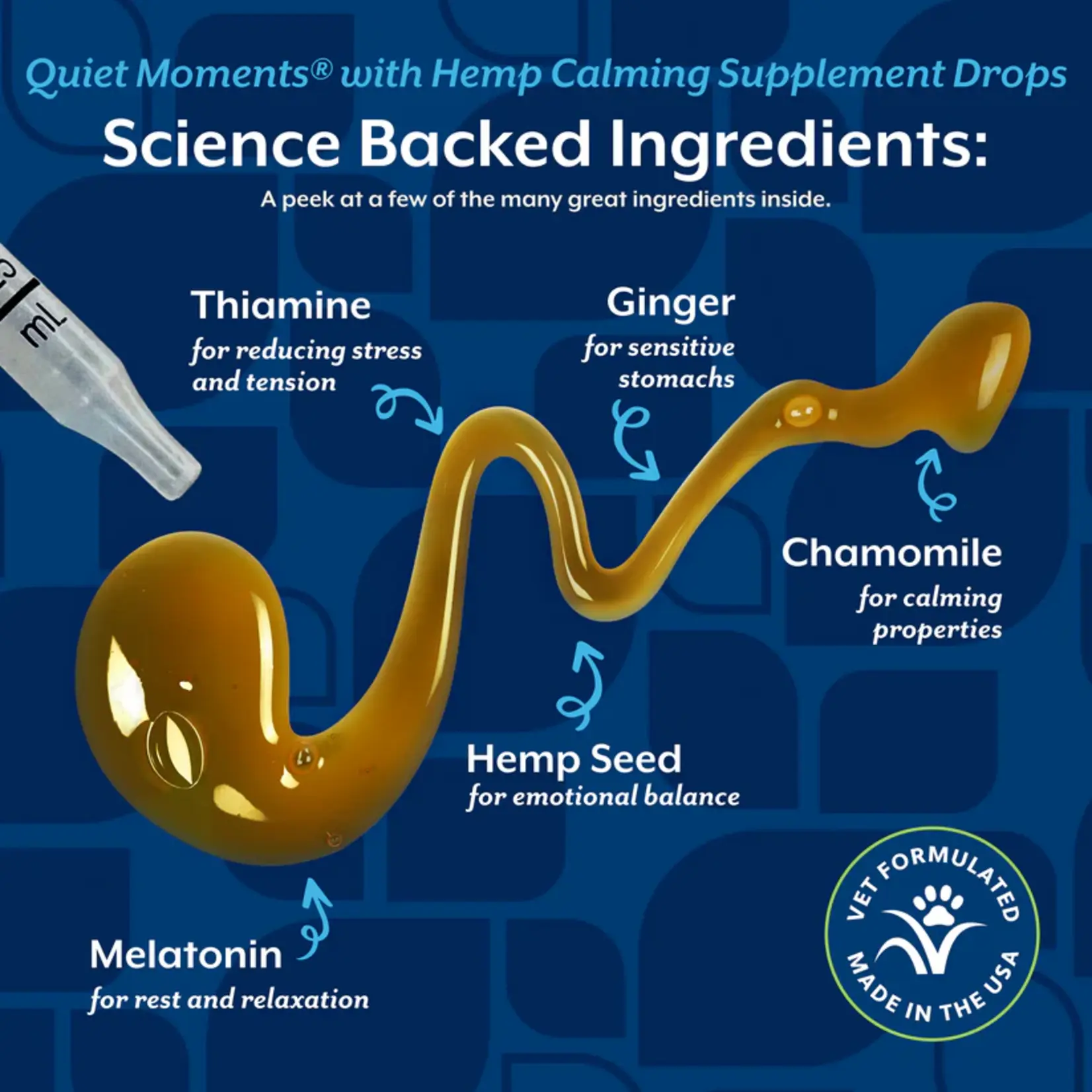 NaturVet Quiet Moments With Hemp Seed (dog / cat )30ml