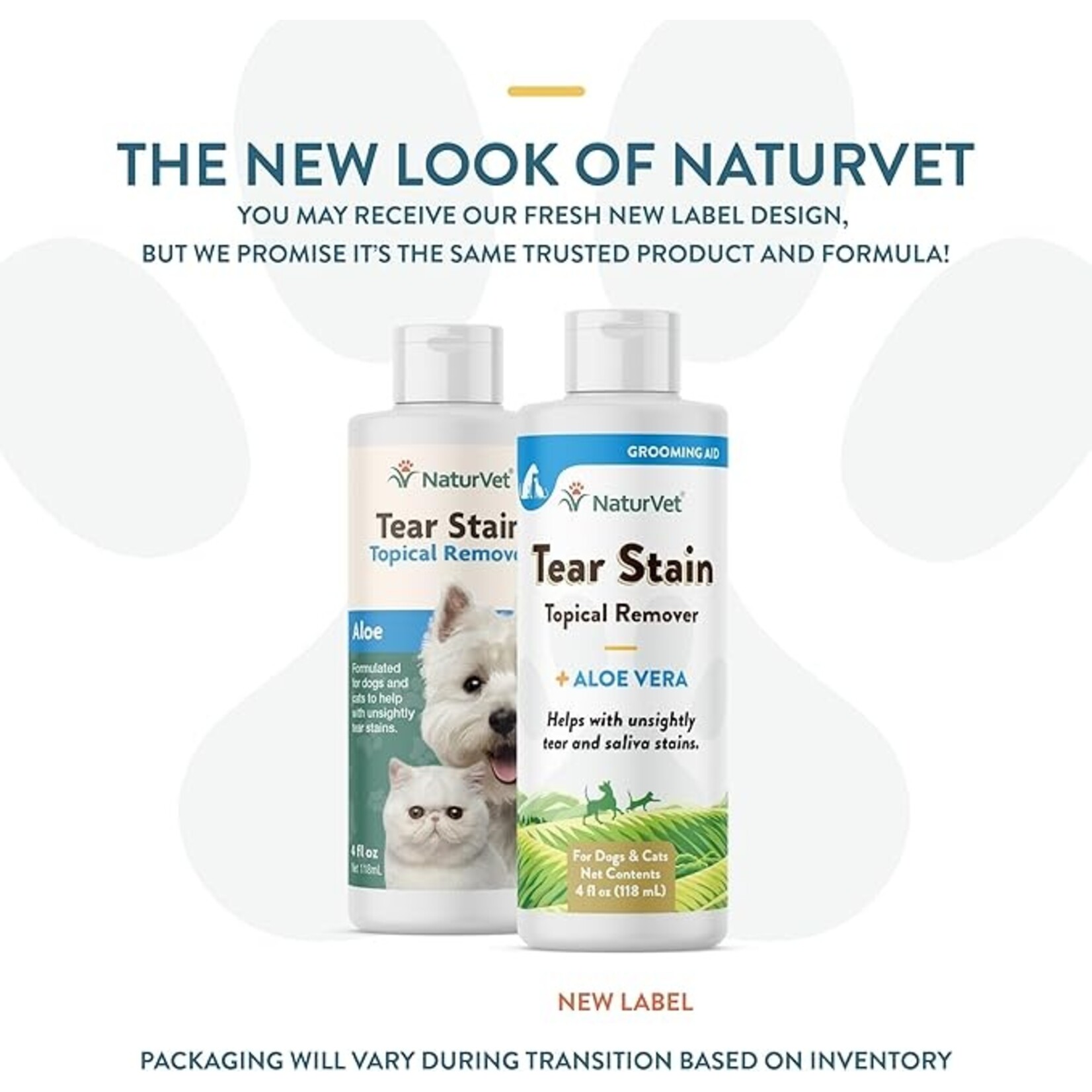 Naturvet Tear Stain topical Remover 4OZ